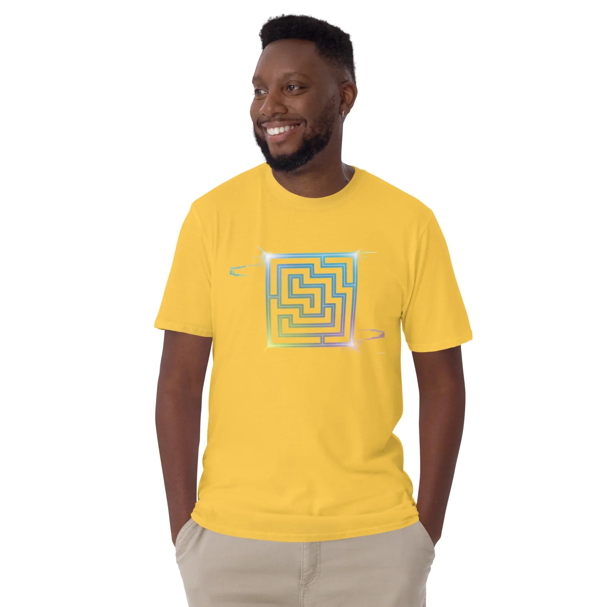 Neon Labyrinth Shirt – Pixel Maze Gamer Tee - RaZits