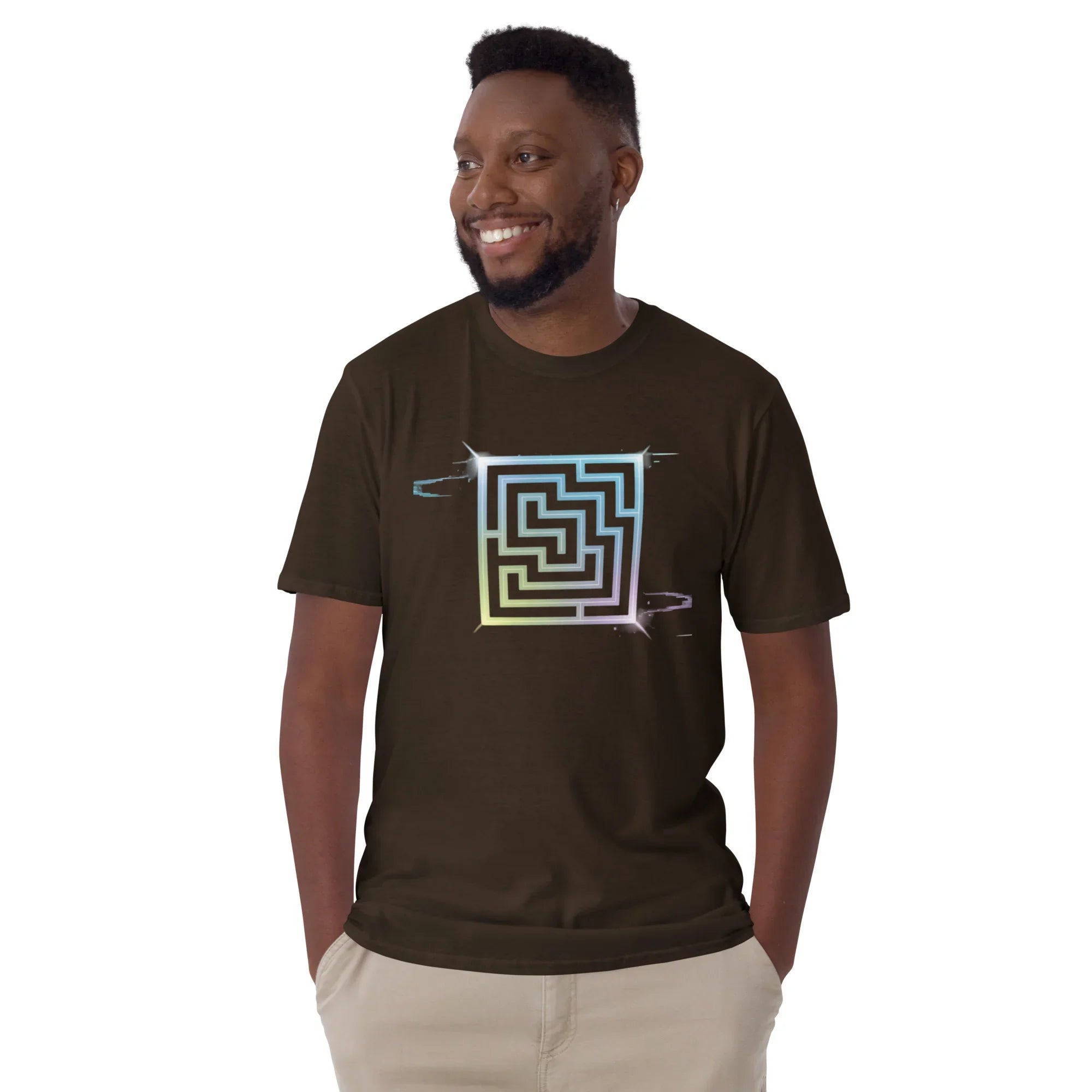 Neon Labyrinth Shirt – Pixel Maze Gamer Tee - RaZits