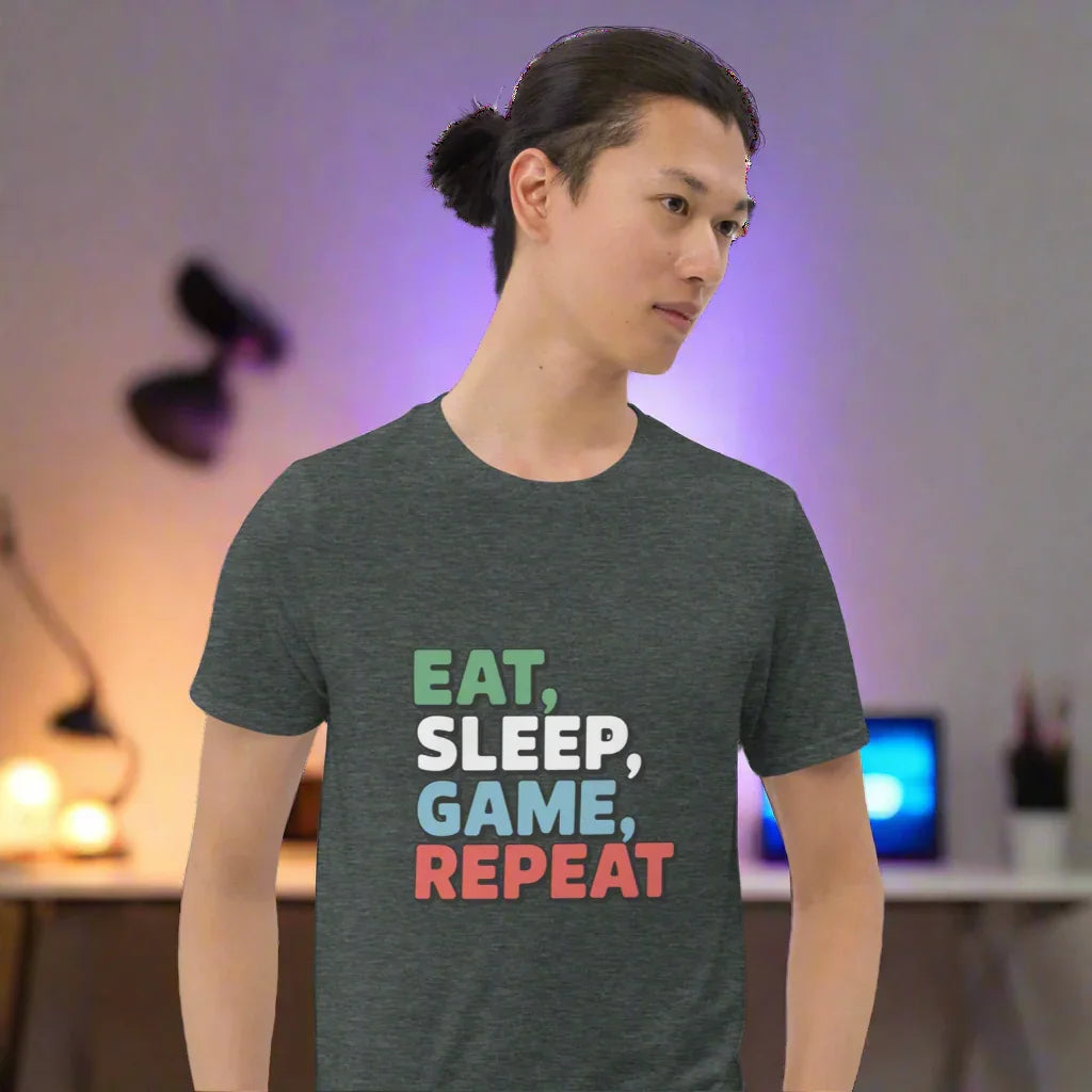 Eat Sleep Game Repeat Shirt – Gamer Lifestyle Tee - RaZits