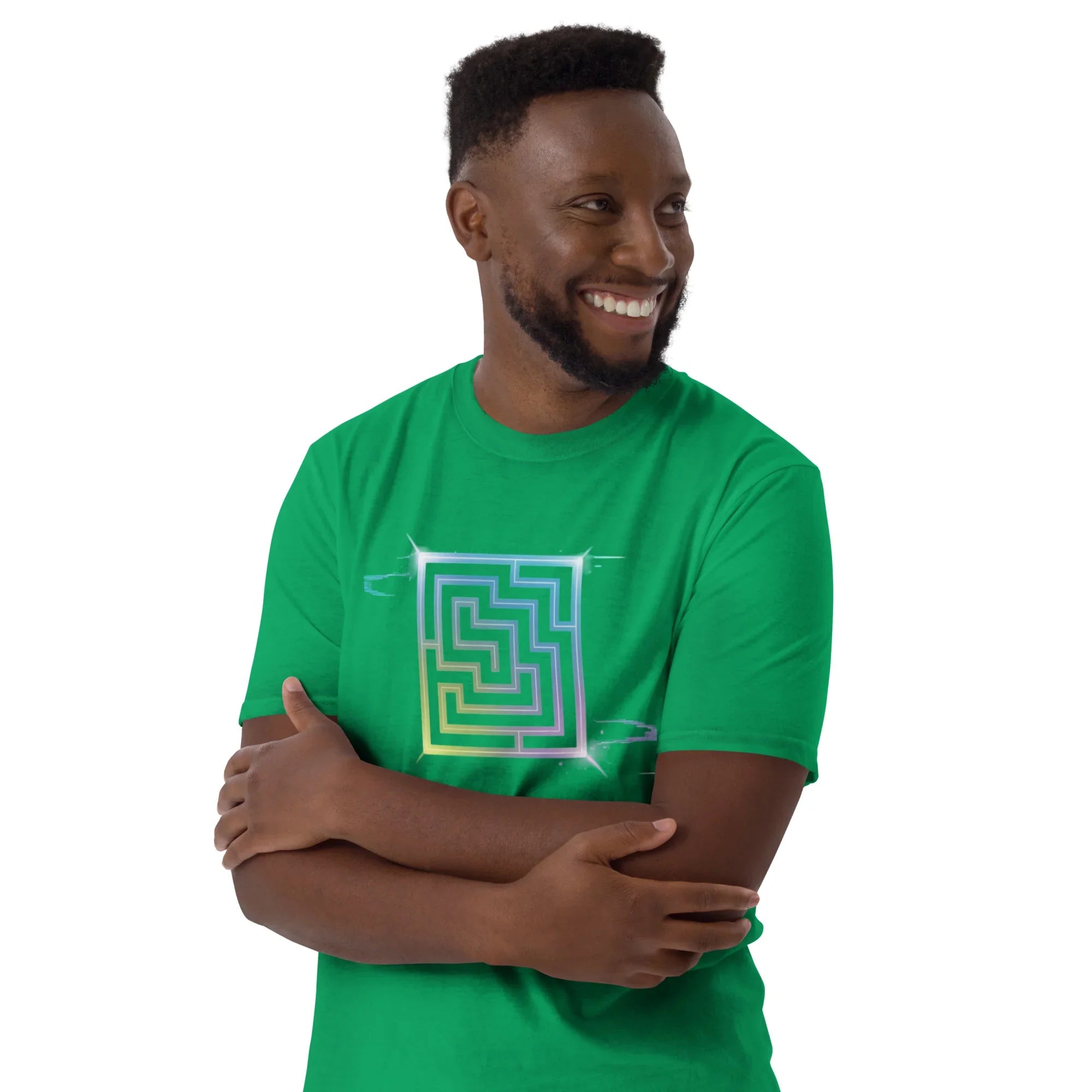 Neon Labyrinth Shirt – Pixel Maze Gamer Tee - RaZits