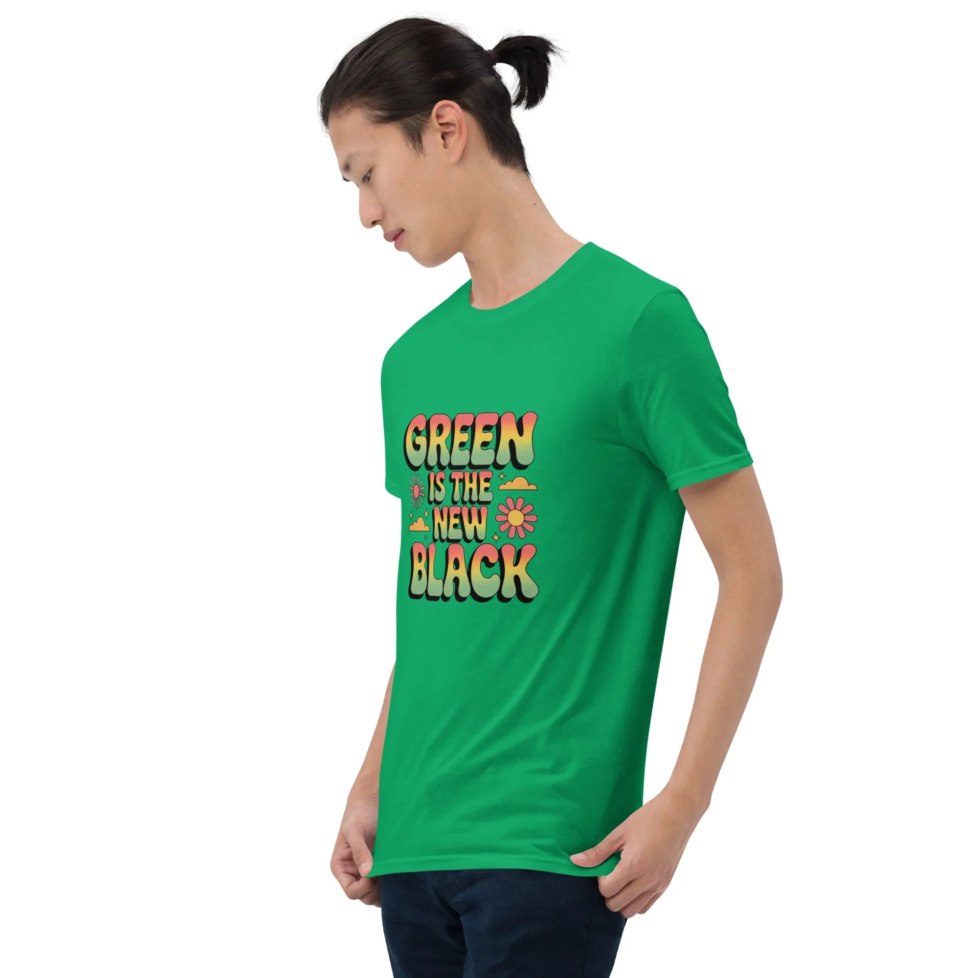 Retro Plant T-Shirt – Green Is the New Black Graphic Tee - RaZits