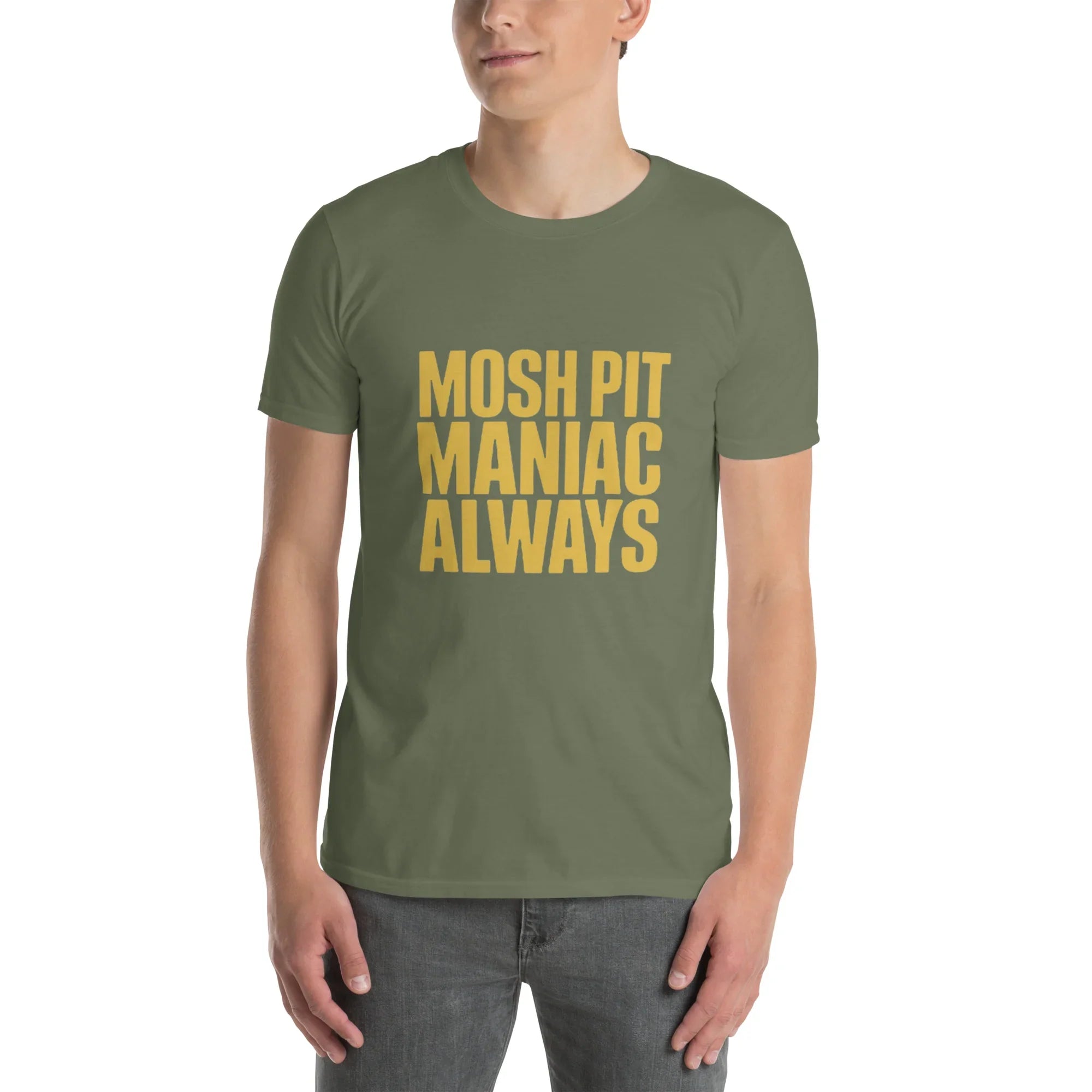 Mosh Pit Maniac Always Bold Text Tee - RaZits