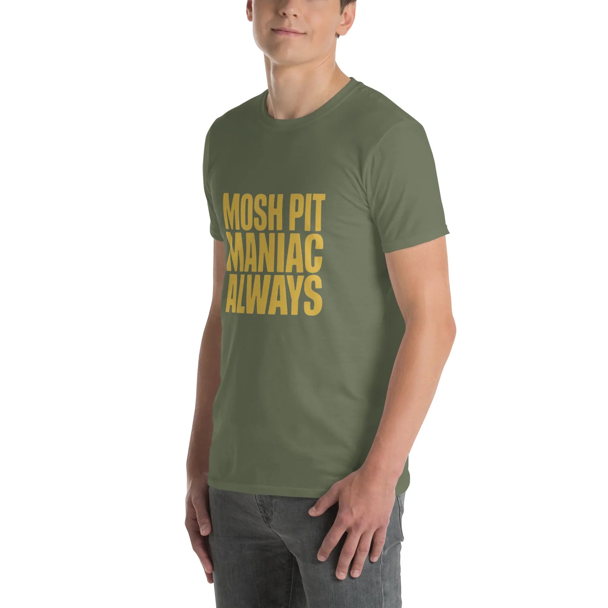 Mosh Pit Maniac Always Bold Text Tee - RaZits