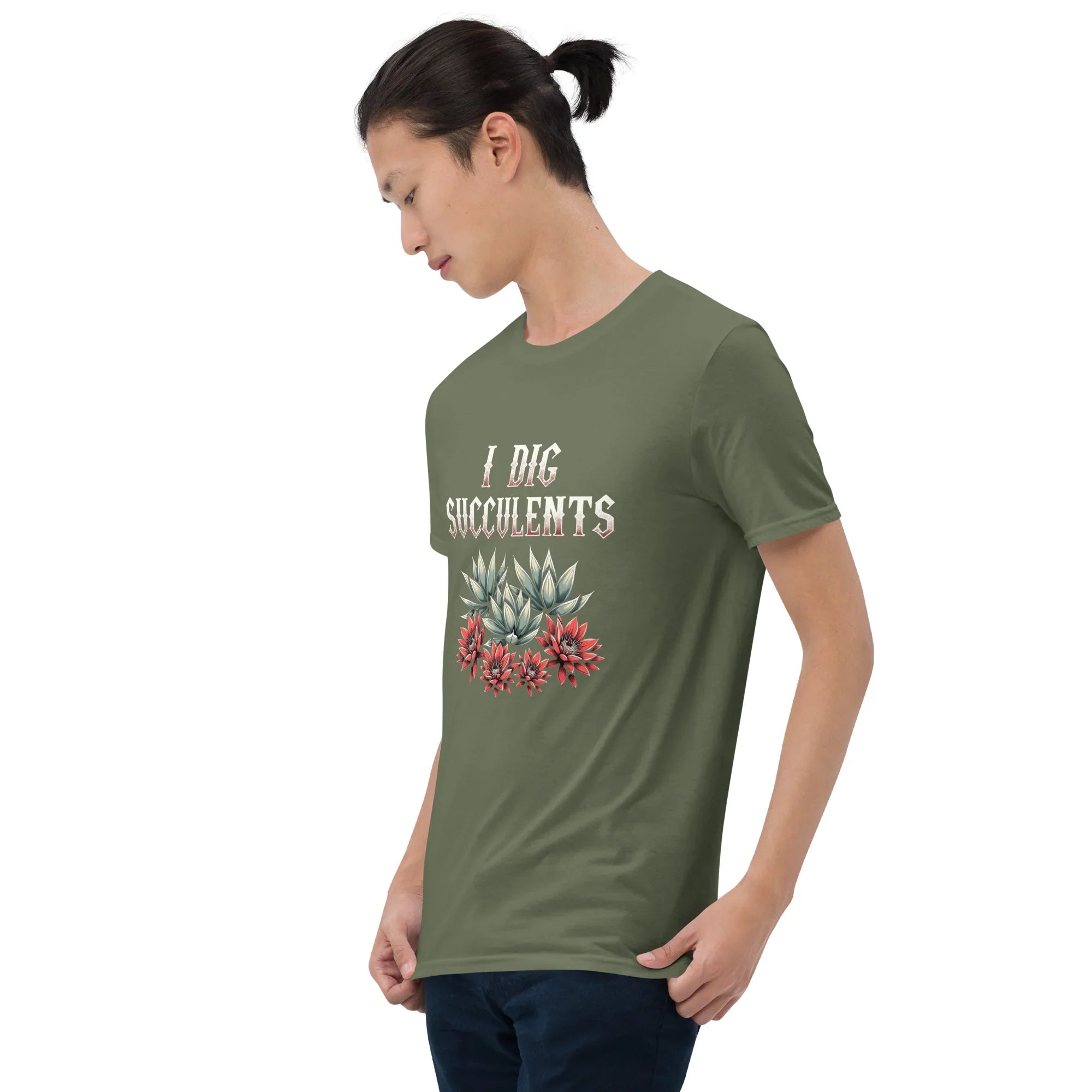 Succulent Lover T-Shirt – I Dig Succulents Graphic Tee - RaZits