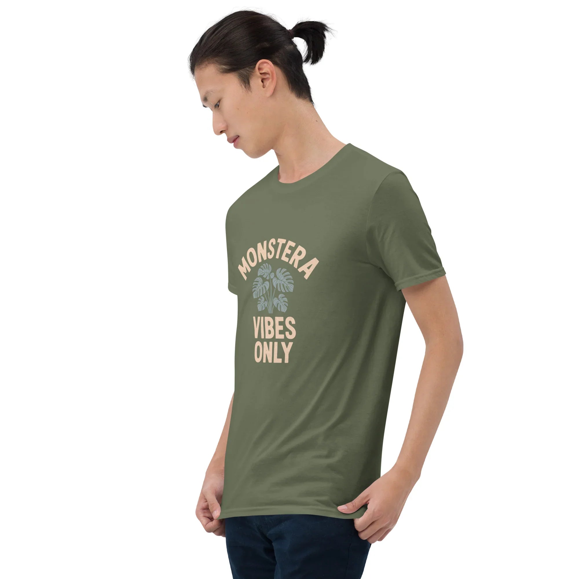 Monstera Plant T-Shirt – Monstera Vibes Only Minimal Tee - RaZits