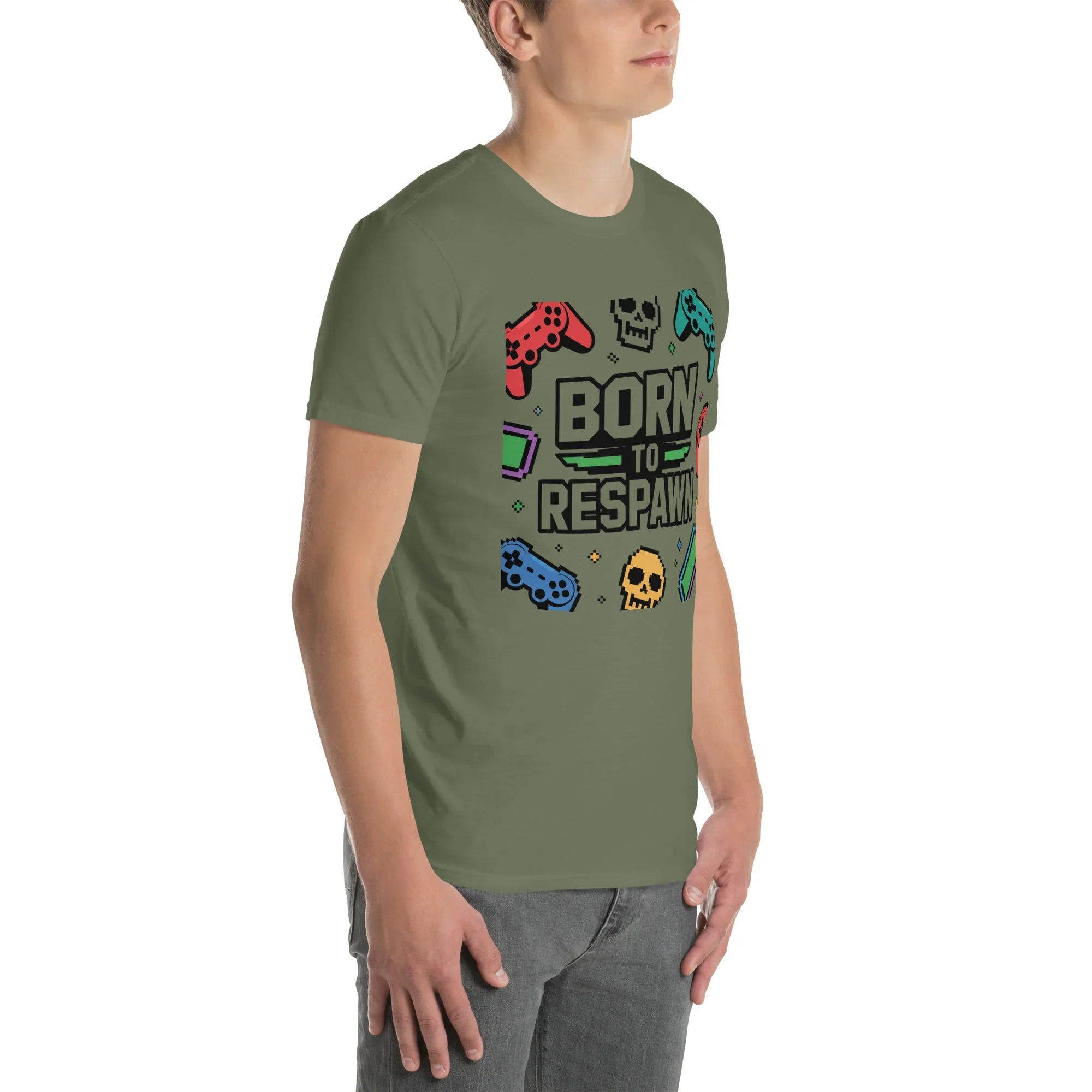 Born to Respawn Shirt – Retro Gamer Comeback Tee - RaZits