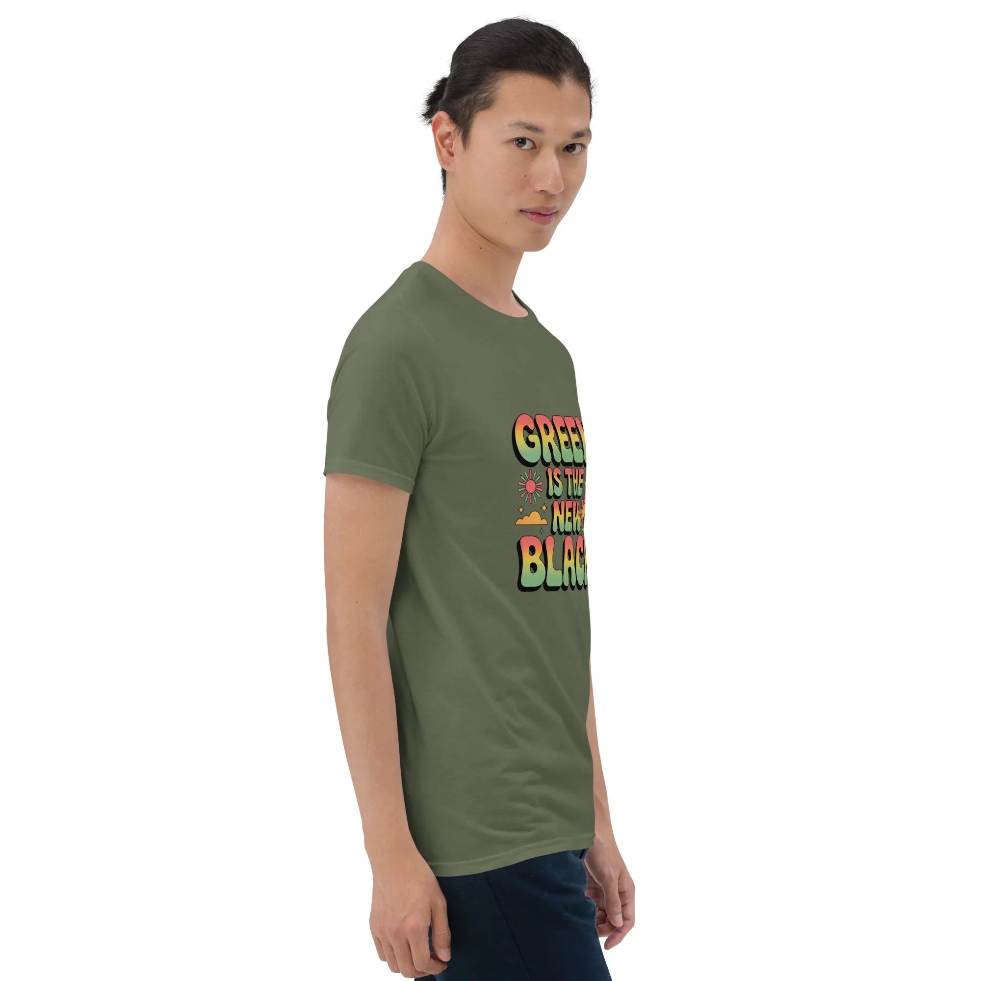 Retro Plant T-Shirt – Green Is the New Black Graphic Tee - RaZits