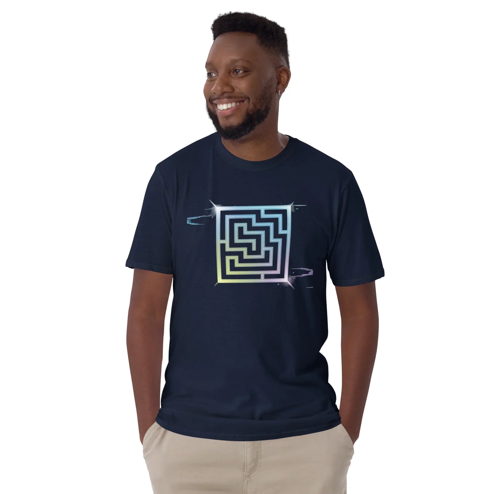 Neon Labyrinth Shirt – Pixel Maze Gamer Tee - RaZits