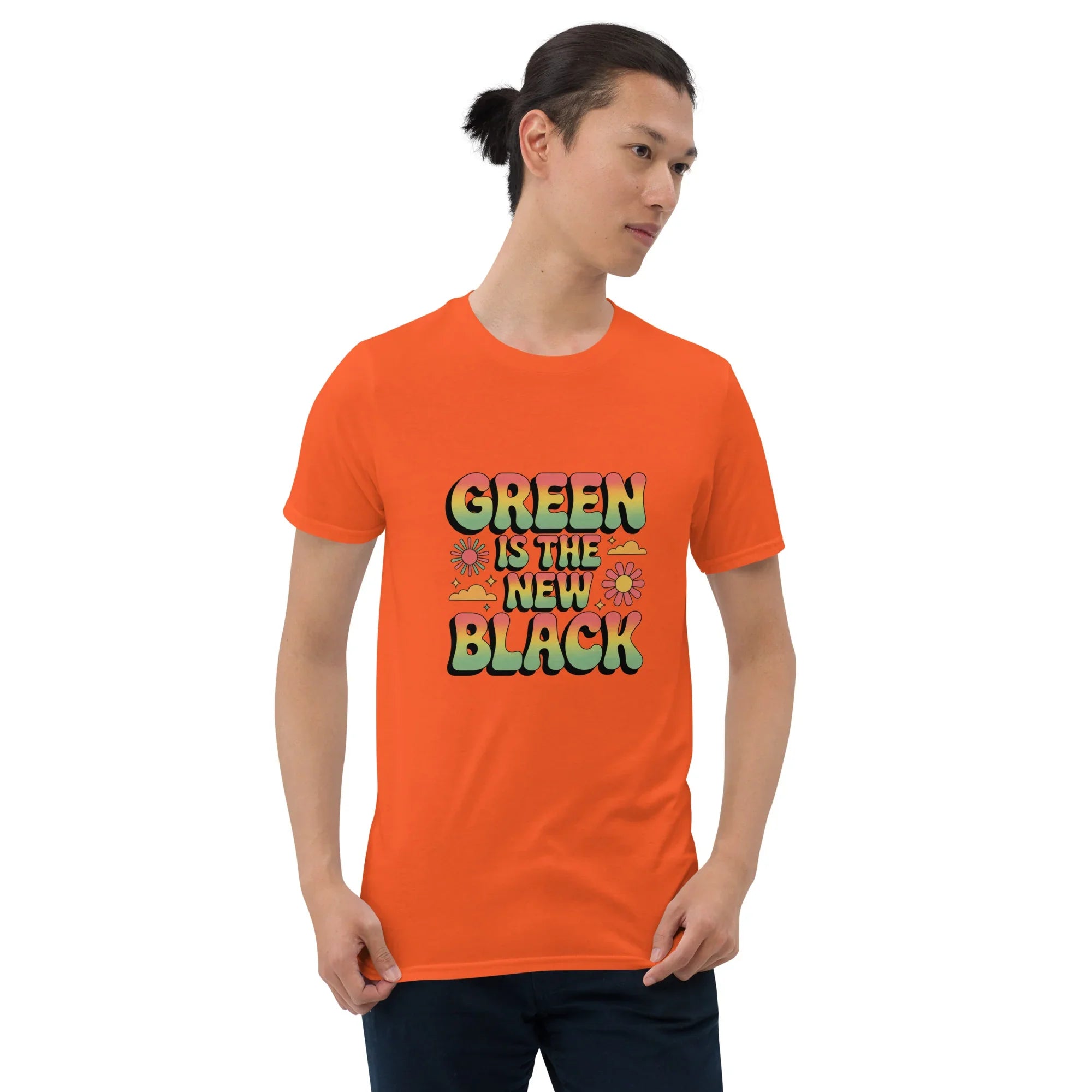 Retro Plant T-Shirt – Green Is the New Black Graphic Tee - RaZits