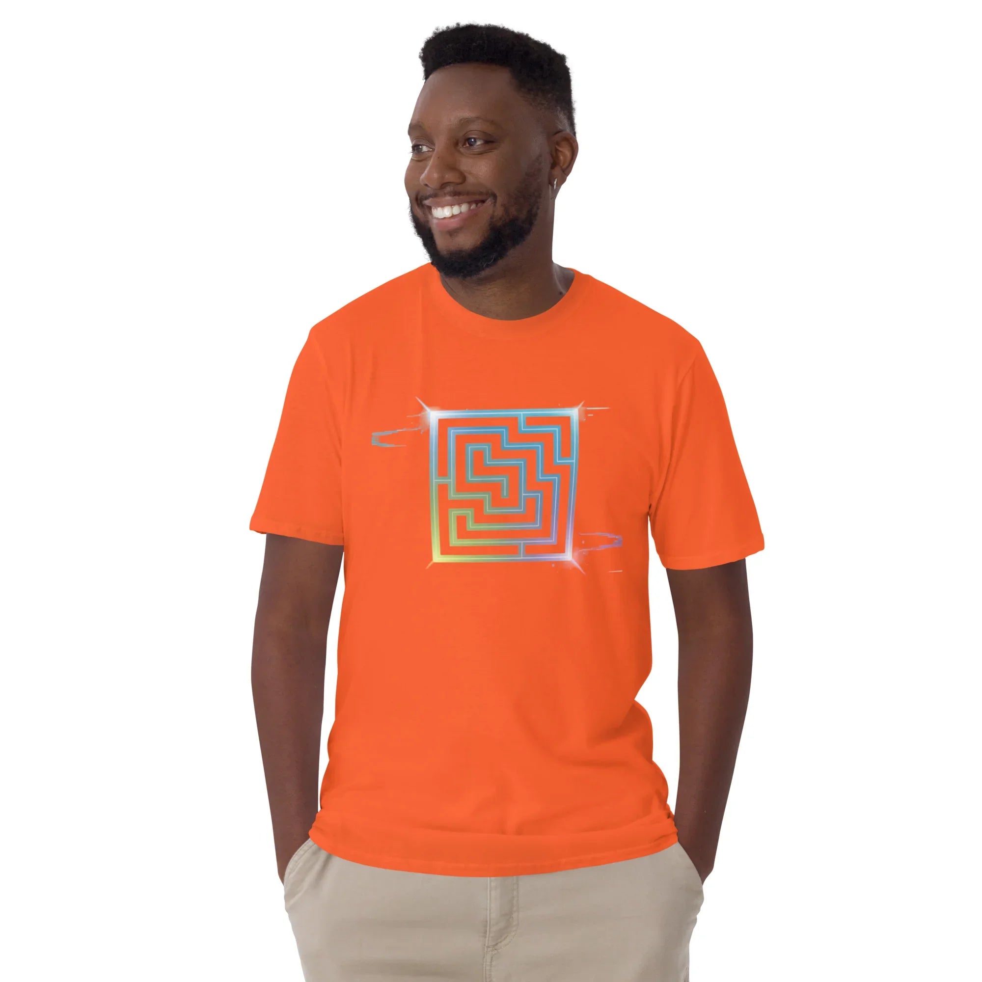 Neon Labyrinth Shirt – Pixel Maze Gamer Tee - RaZits