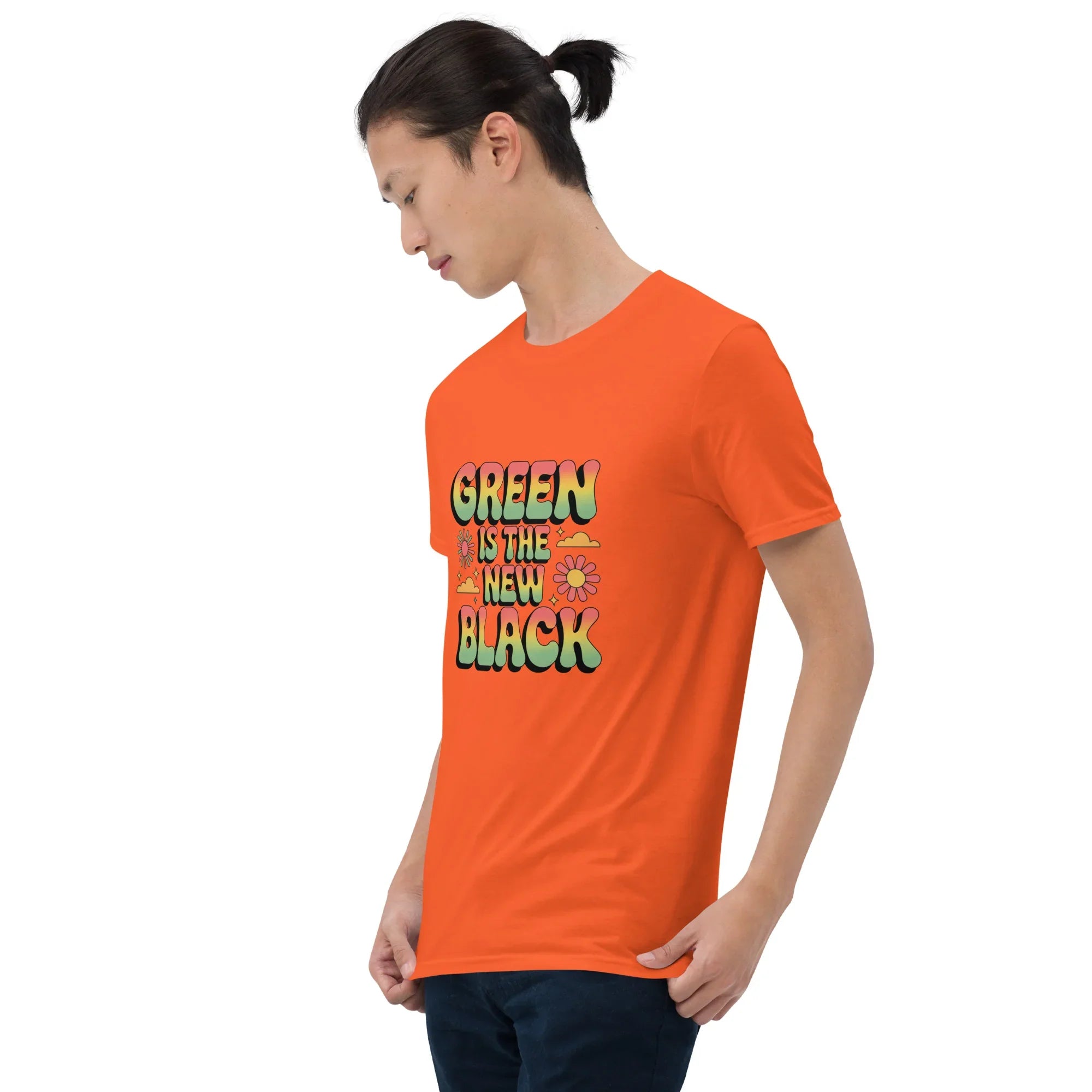 Retro Plant T-Shirt – Green Is the New Black Graphic Tee - RaZits