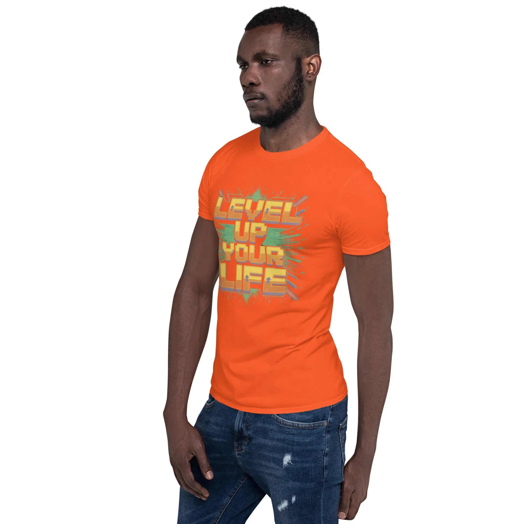 Level Up Your Life T-Shirt – Retro Gaming Pixel Art Tee - RaZits