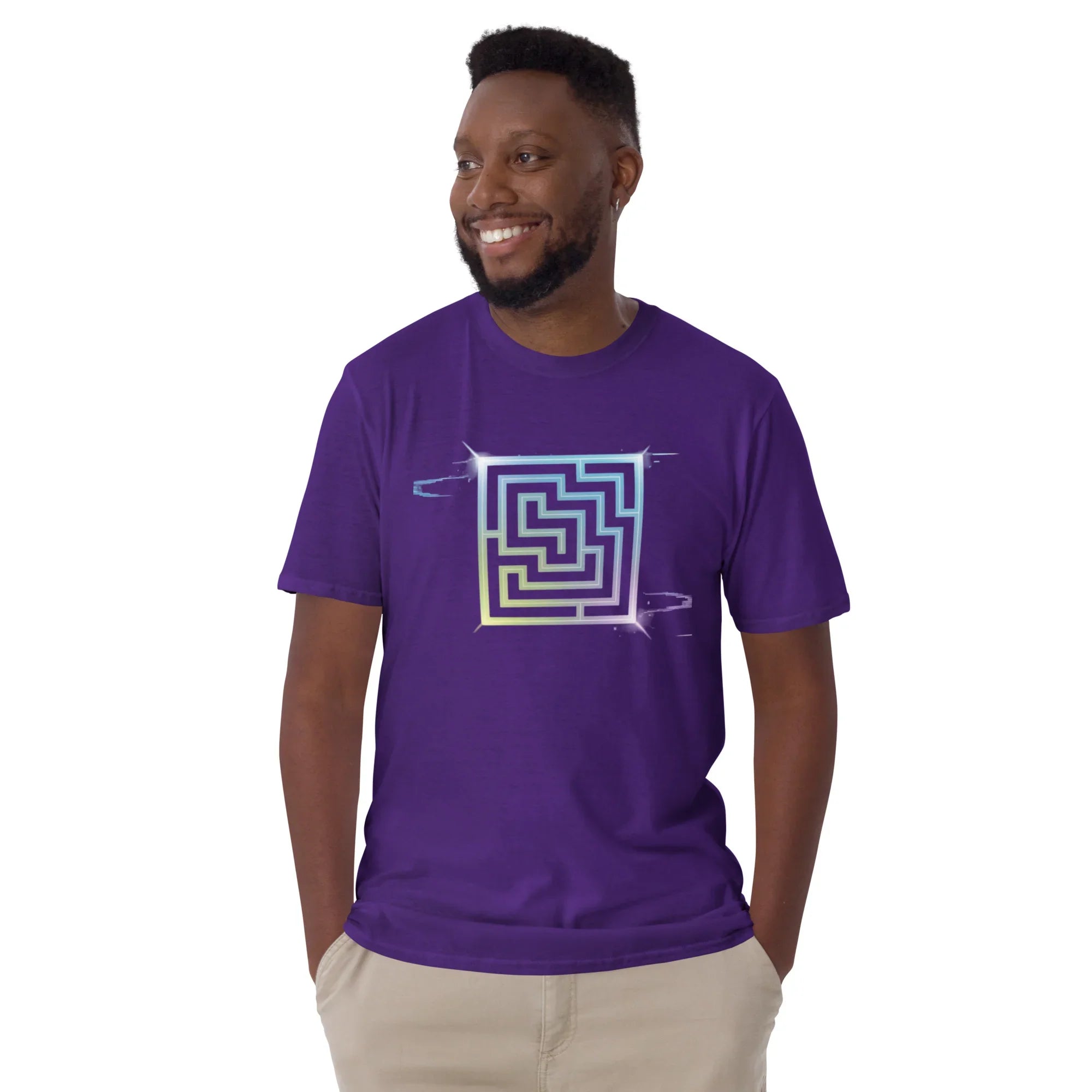Neon Labyrinth Shirt – Pixel Maze Gamer Tee - RaZits