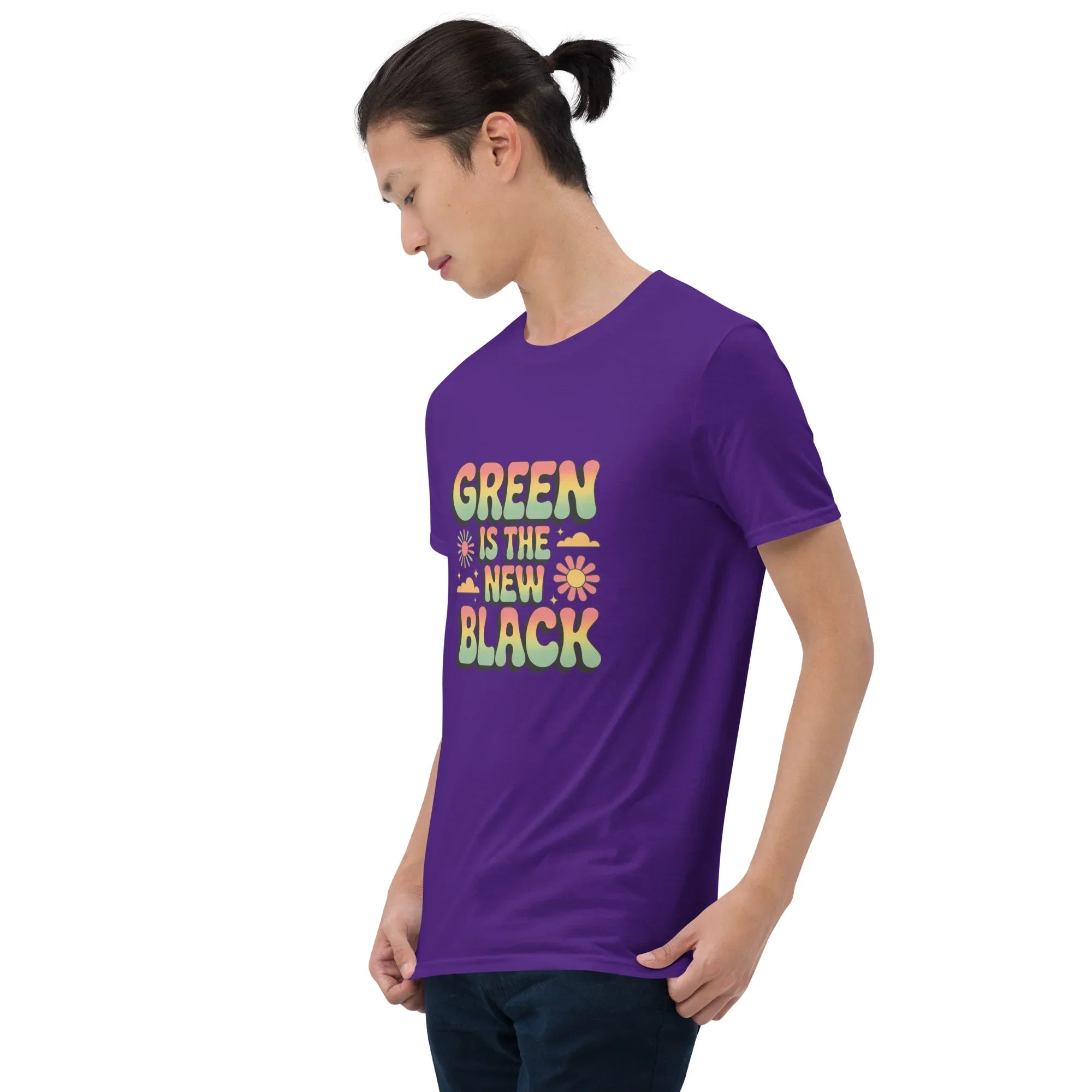 Retro Plant T-Shirt – Green Is the New Black Graphic Tee - RaZits