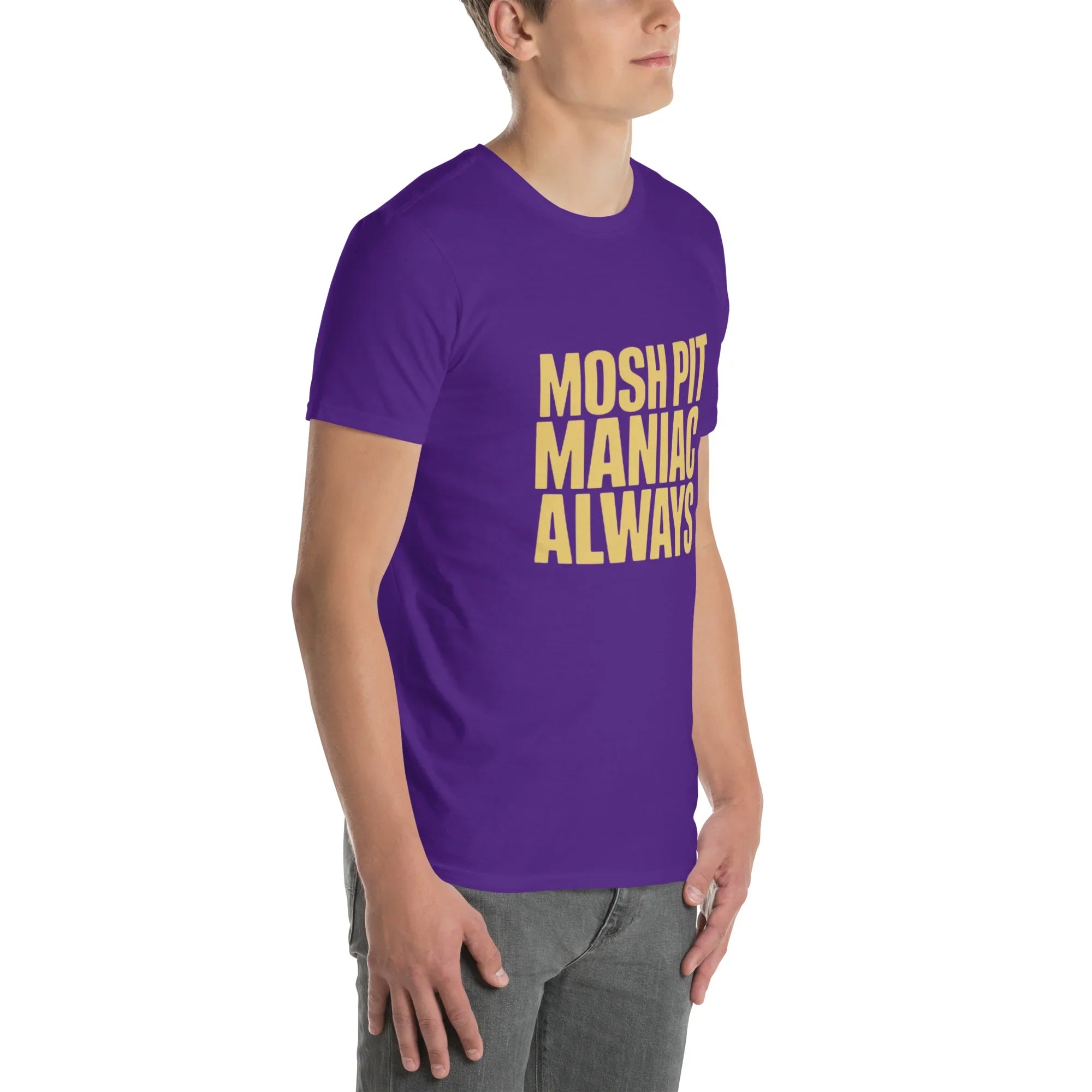 Mosh Pit Maniac Always Bold Text Tee - RaZits