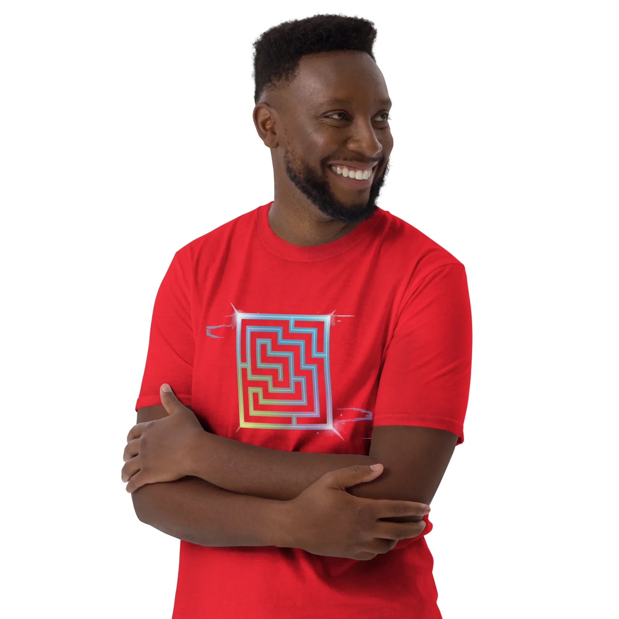 Neon Labyrinth Shirt – Pixel Maze Gamer Tee - RaZits