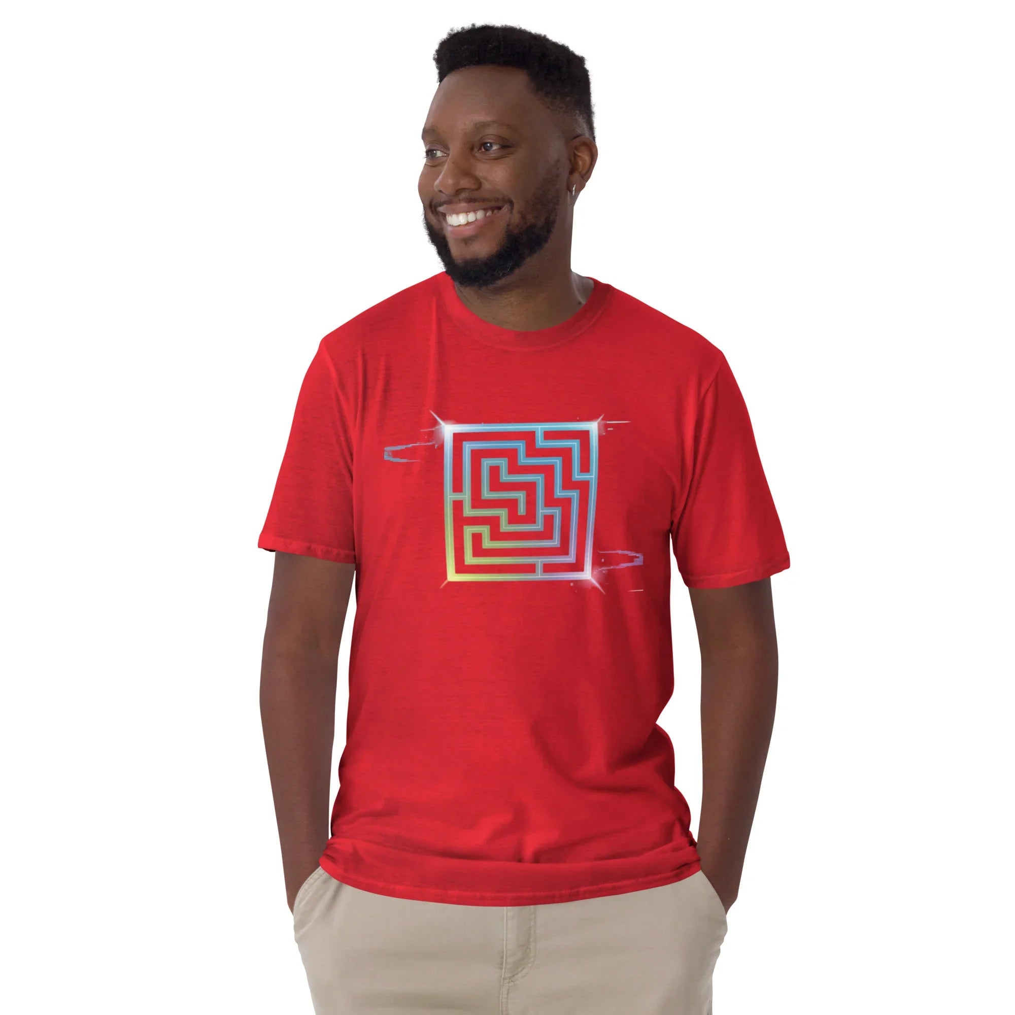 Neon Labyrinth Shirt – Pixel Maze Gamer Tee - RaZits