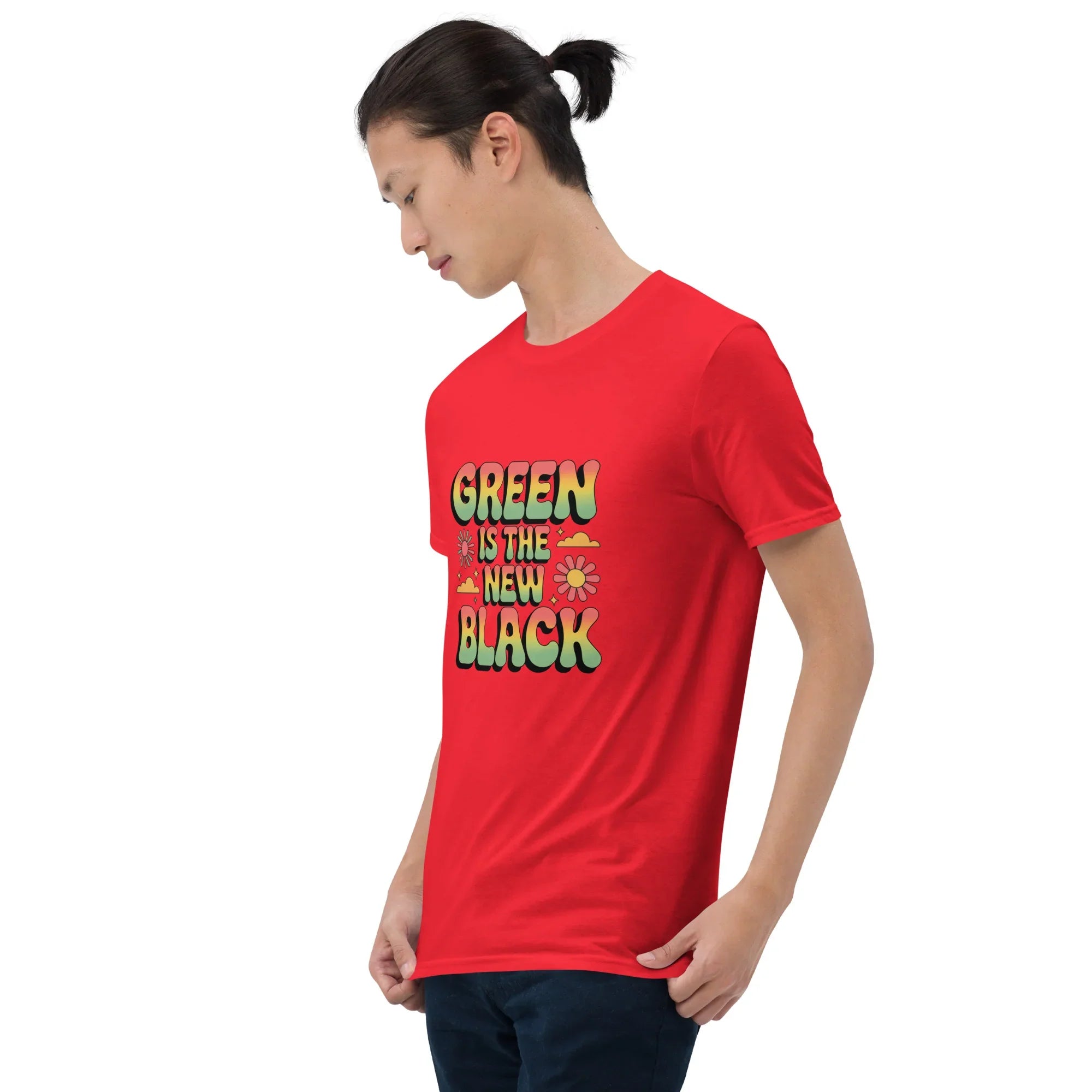 Retro Plant T-Shirt – Green Is the New Black Graphic Tee - RaZits