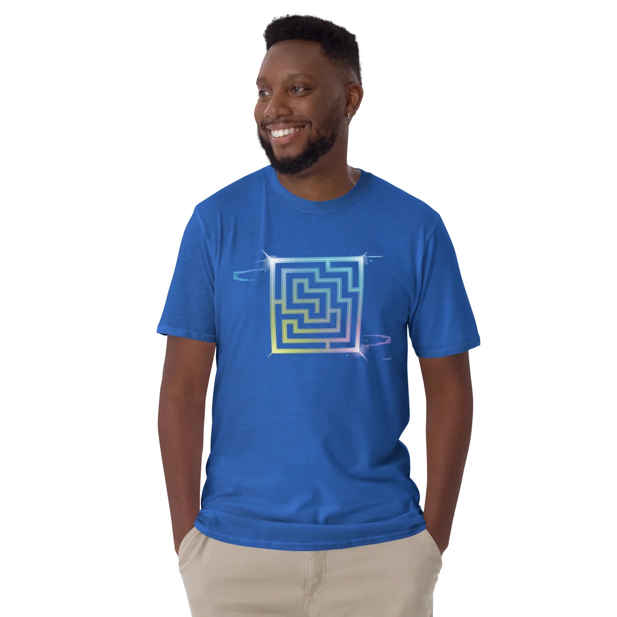 Neon Labyrinth Shirt – Pixel Maze Gamer Tee - RaZits