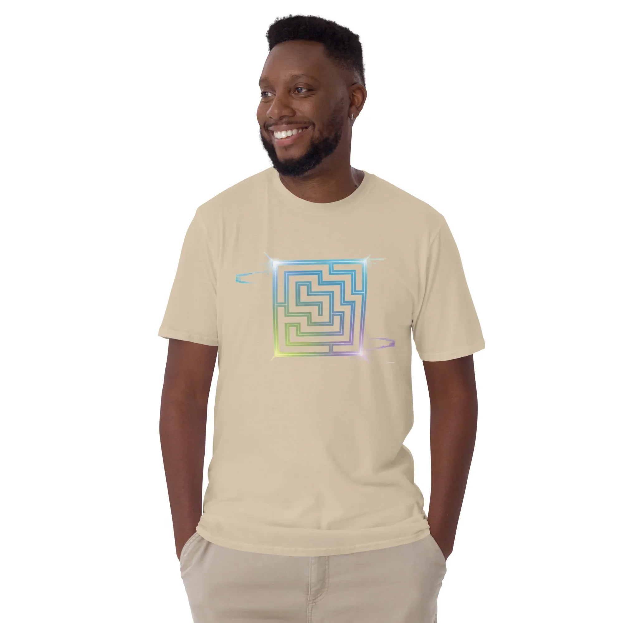 Neon Labyrinth Shirt – Pixel Maze Gamer Tee - RaZits