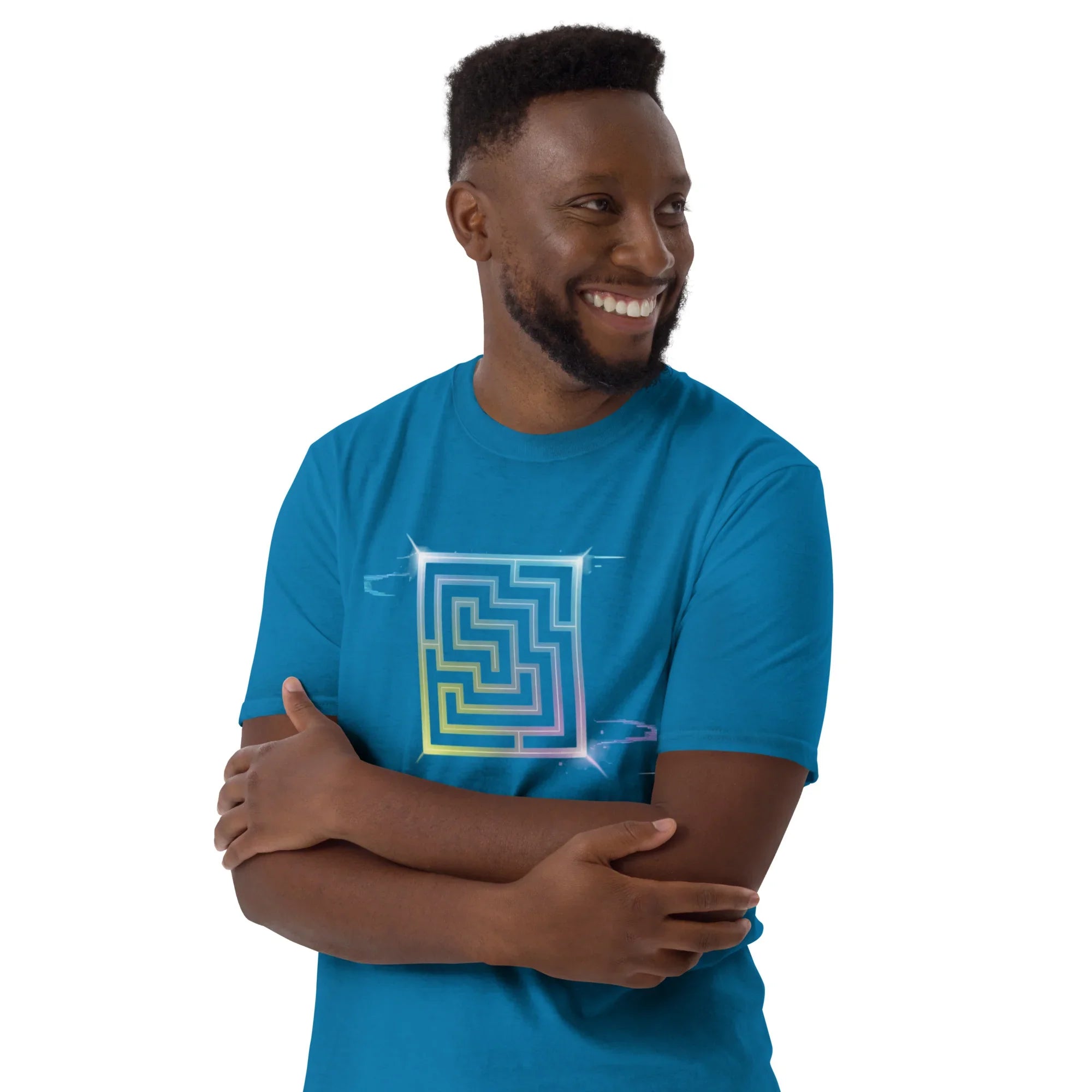 Neon Labyrinth Shirt – Pixel Maze Gamer Tee - RaZits