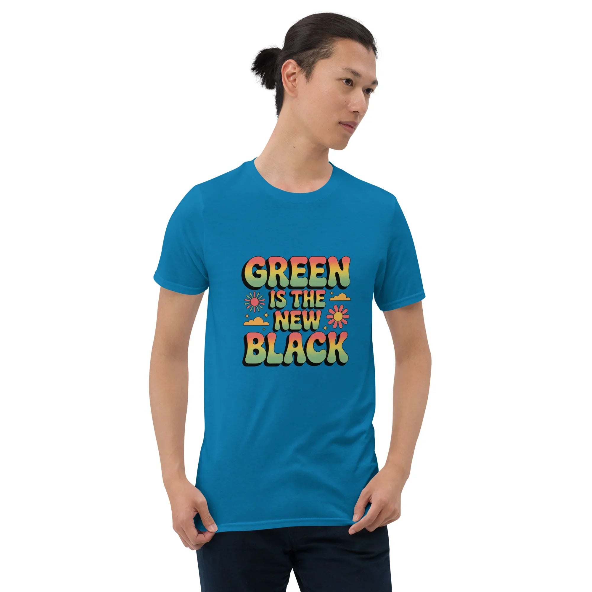 Retro Plant T-Shirt – Green Is the New Black Graphic Tee - RaZits