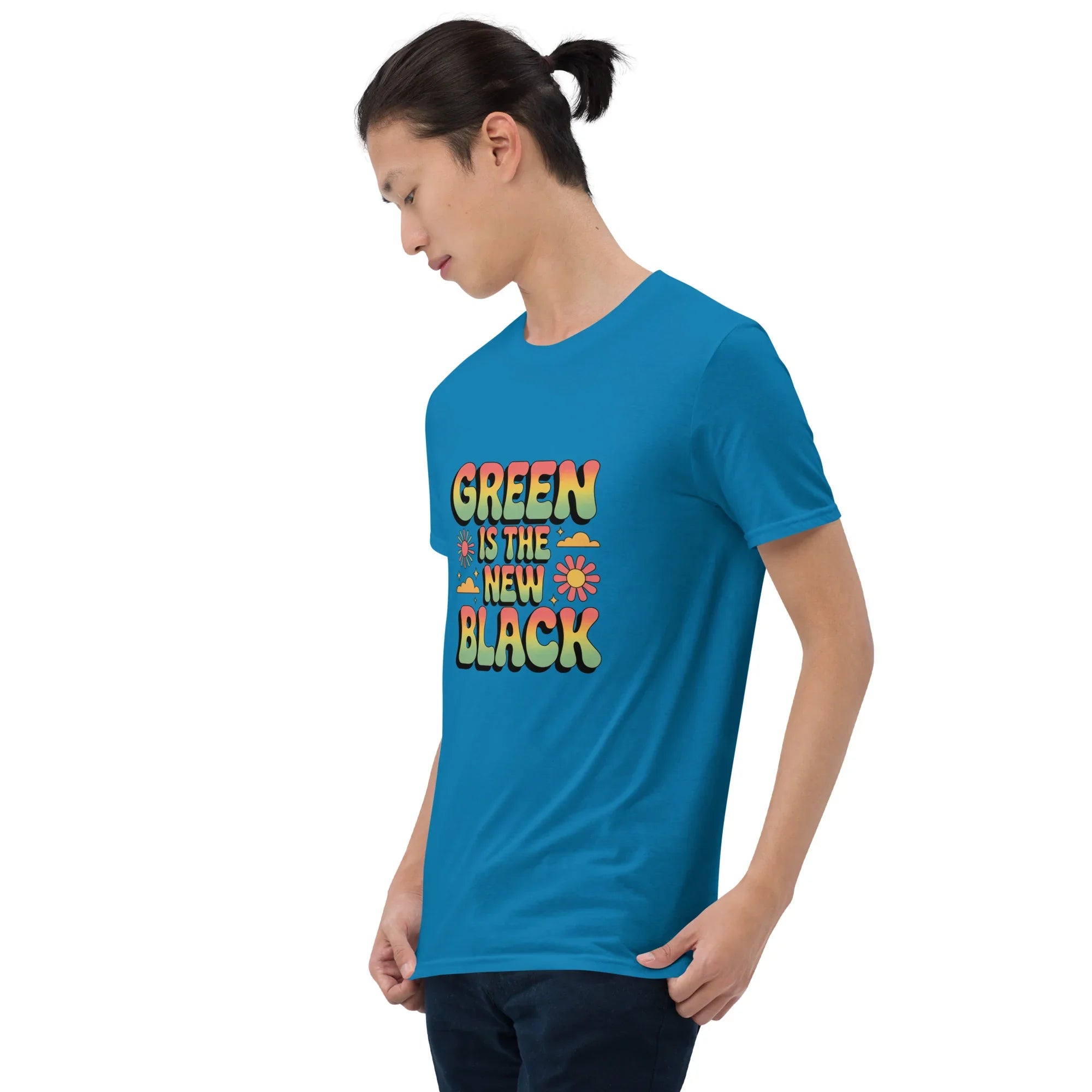 Retro Plant T-Shirt – Green Is the New Black Graphic Tee - RaZits