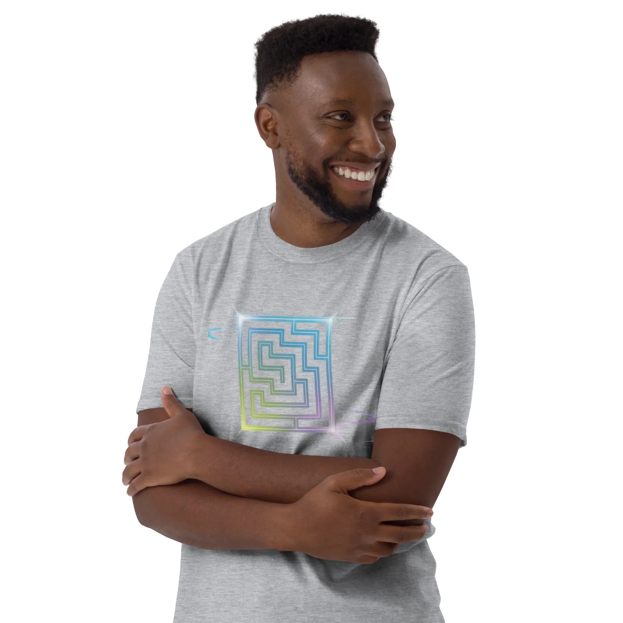 Neon Labyrinth Shirt – Pixel Maze Gamer Tee - RaZits