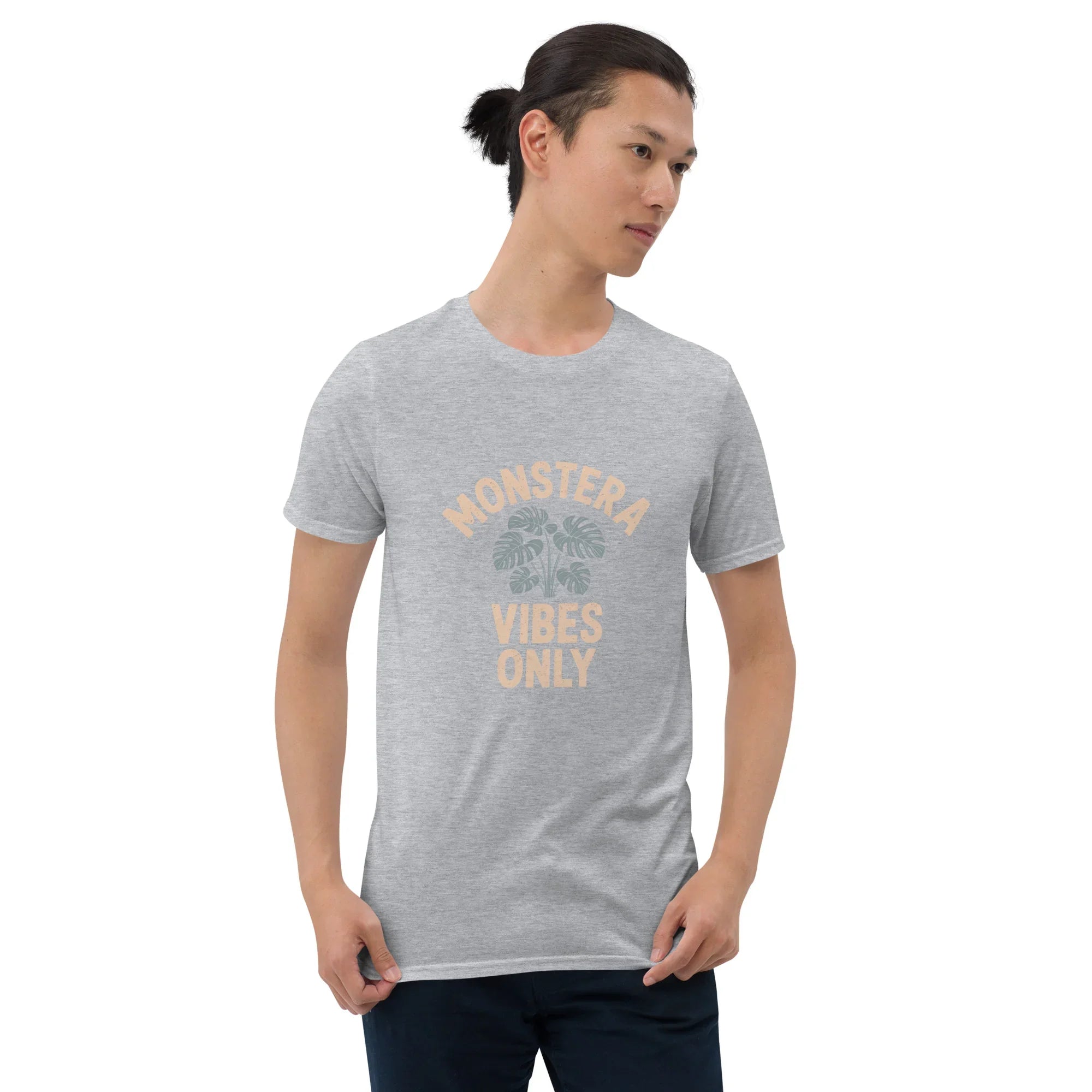 Monstera Plant T-Shirt – Monstera Vibes Only Minimal Tee - RaZits