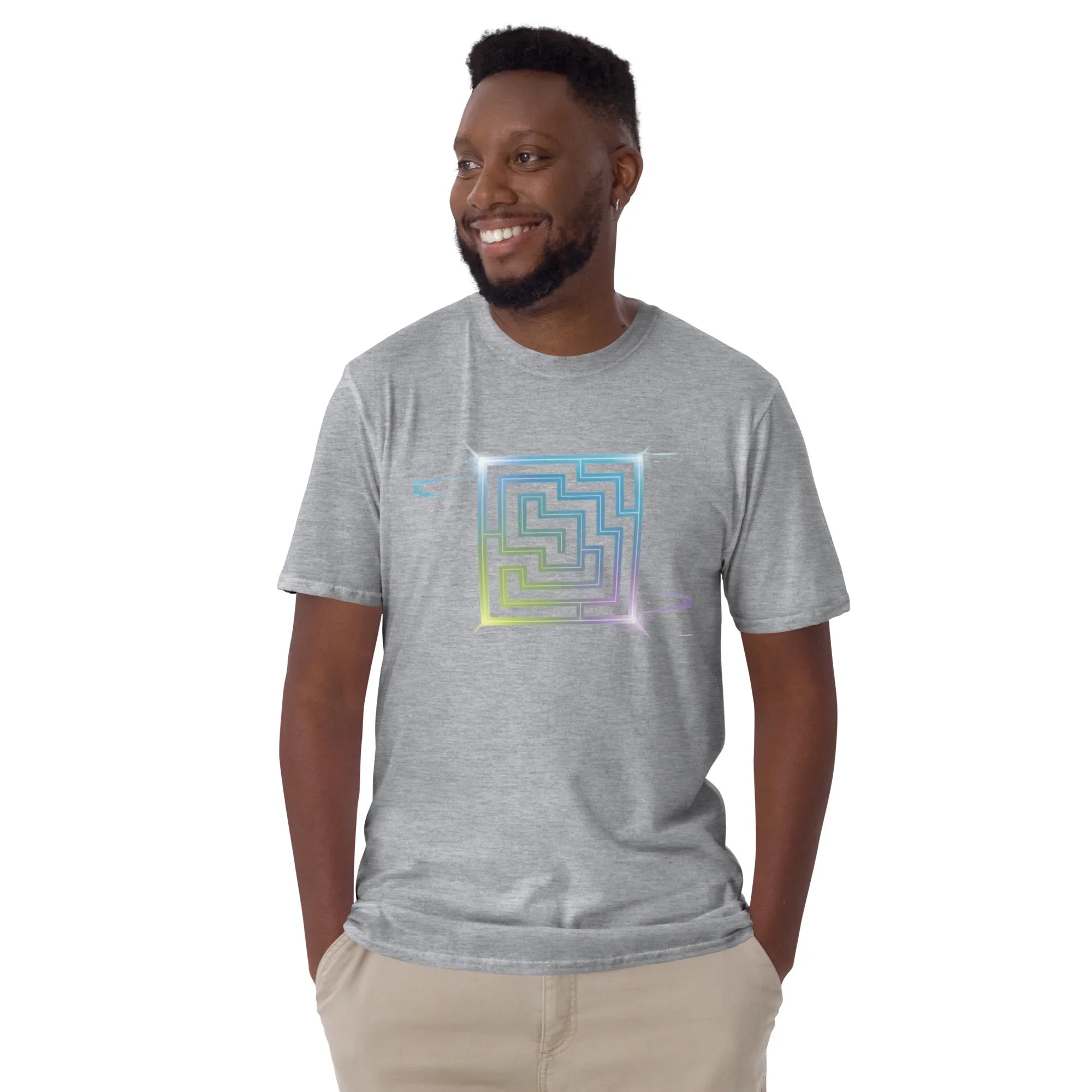 Neon Labyrinth Shirt – Pixel Maze Gamer Tee - RaZits