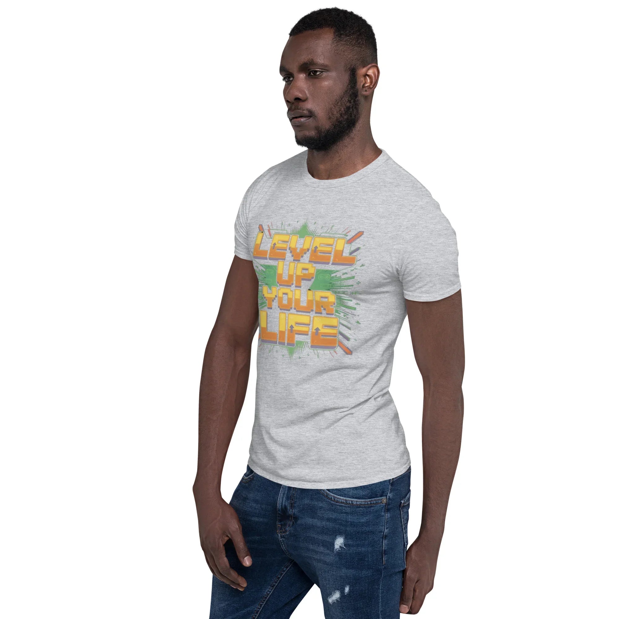 Level Up Your Life T-Shirt – Retro Gaming Pixel Art Tee - RaZits