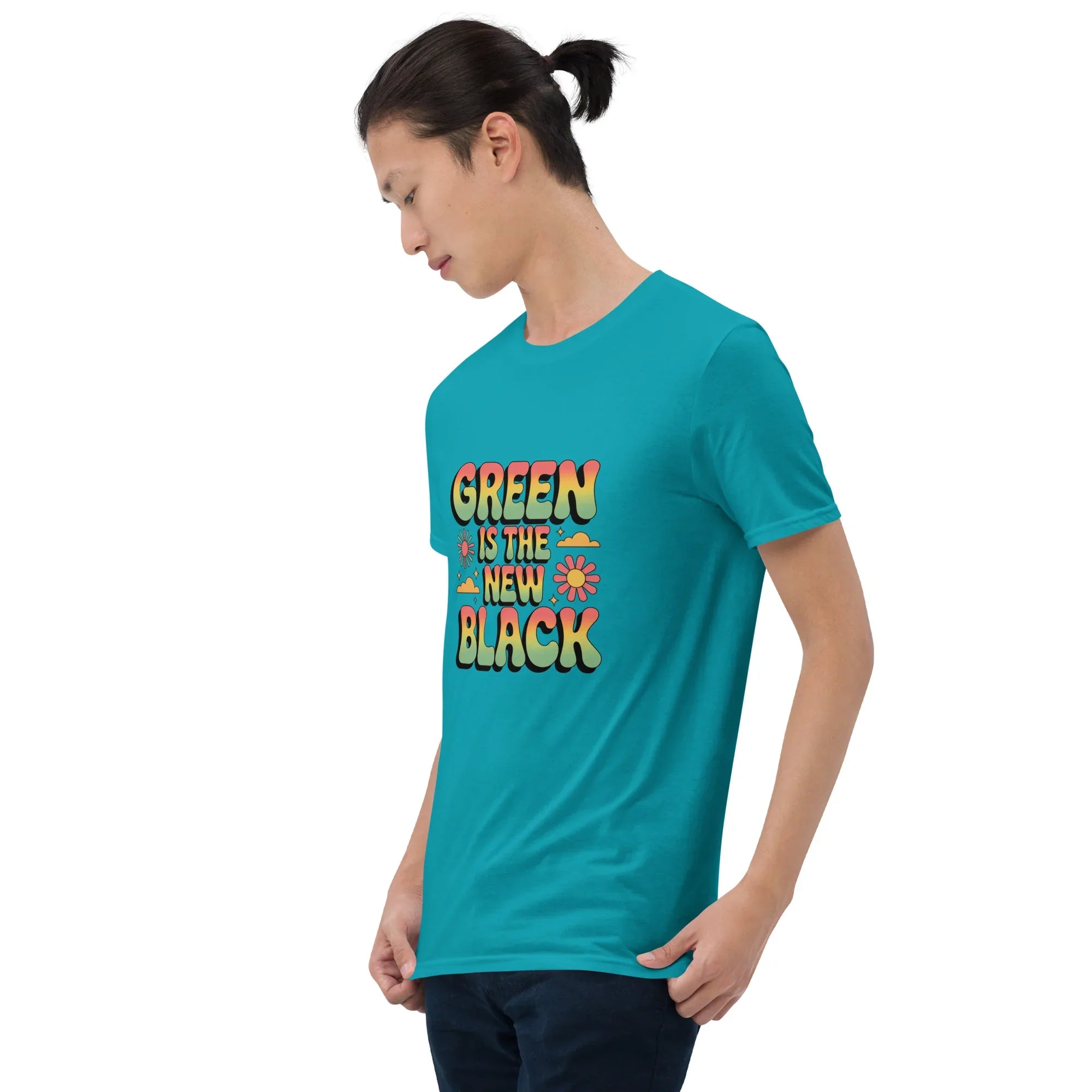 Retro Plant T-Shirt – Green Is the New Black Graphic Tee - RaZits