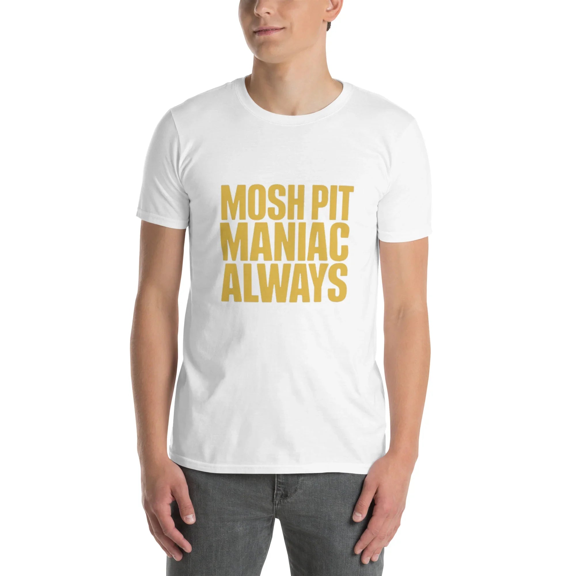 Mosh Pit Maniac Always Bold Text Tee - RaZits