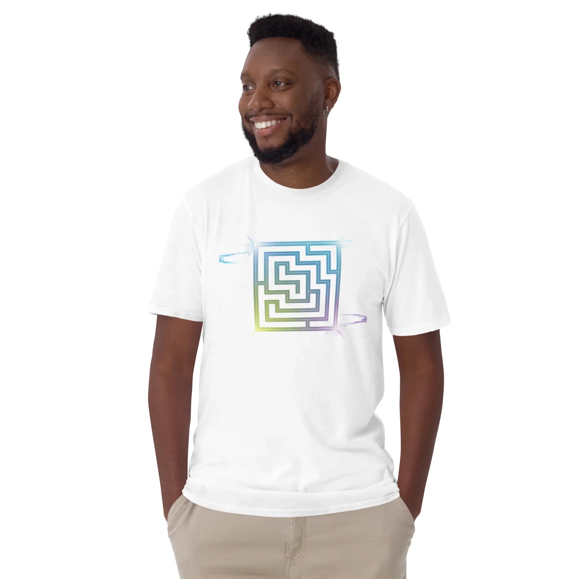 Neon Labyrinth Shirt – Pixel Maze Gamer Tee - RaZits