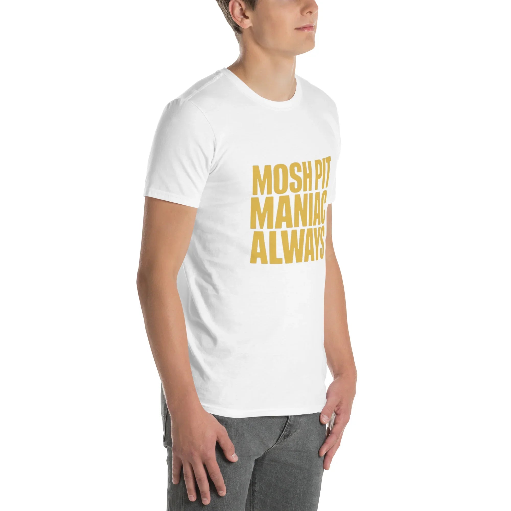 Mosh Pit Maniac Always Bold Text Tee - RaZits