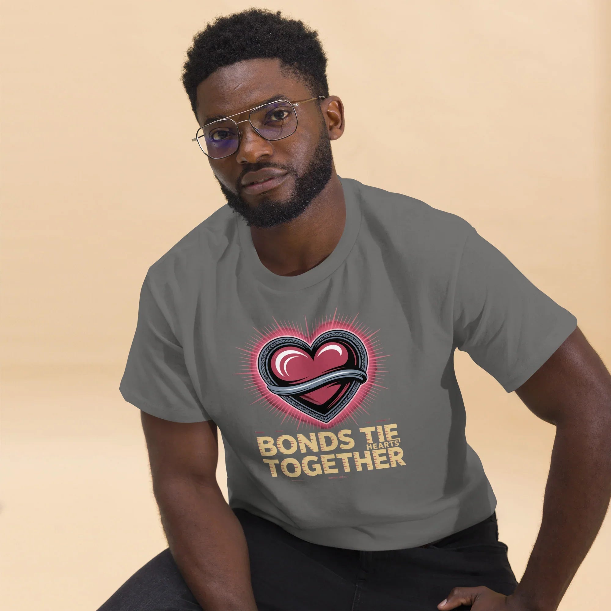 Bonds Tie Hearts Together T-Shirt - RaZits