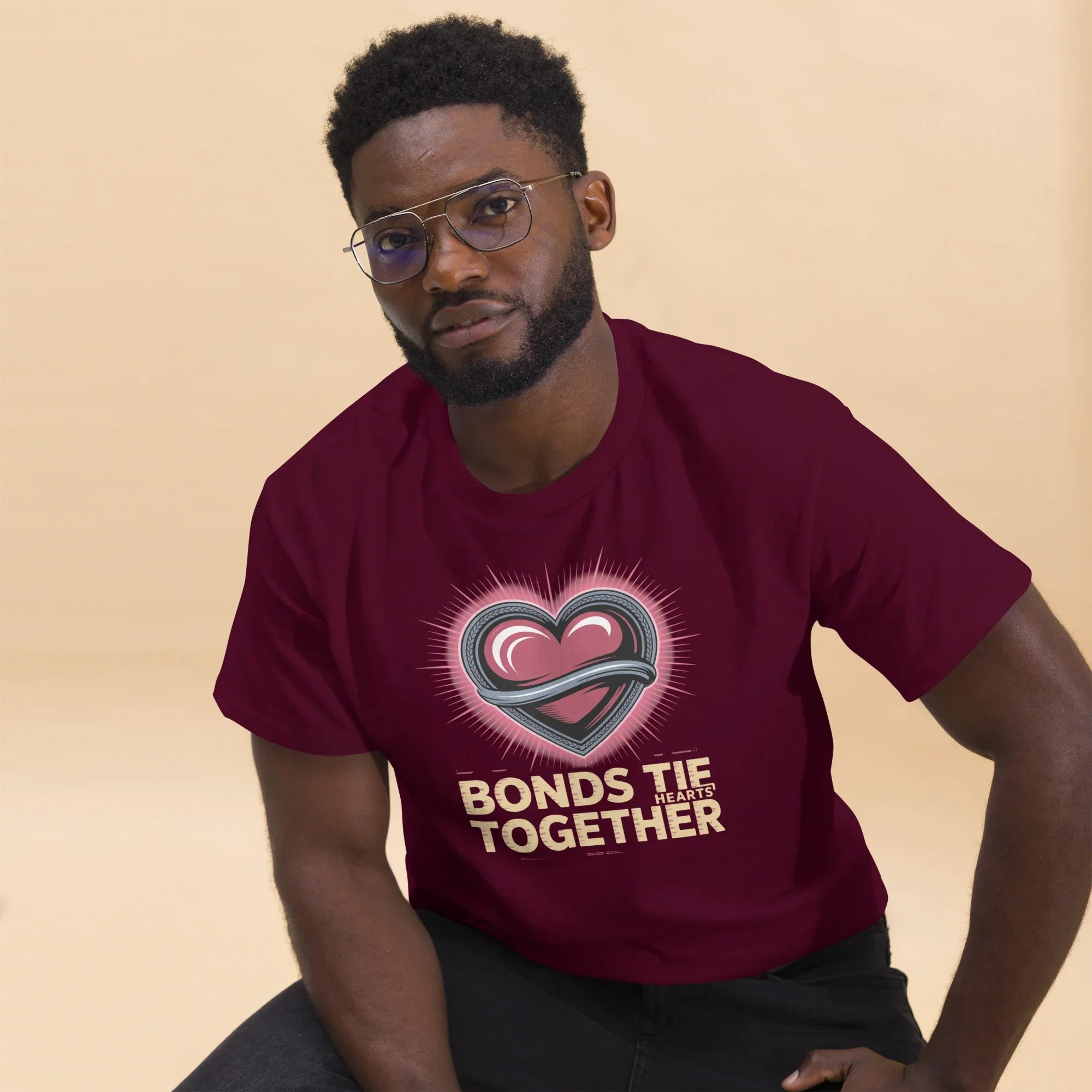 Bonds Tie Hearts Together T-Shirt - RaZits
