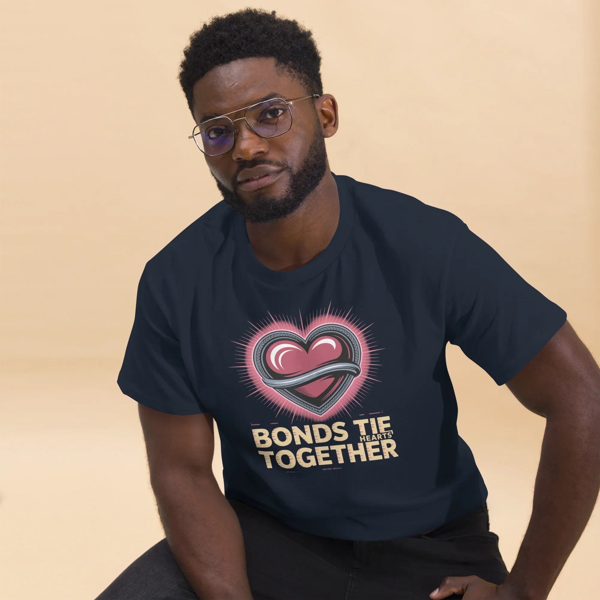 Bonds Tie Hearts Together T-Shirt - RaZits