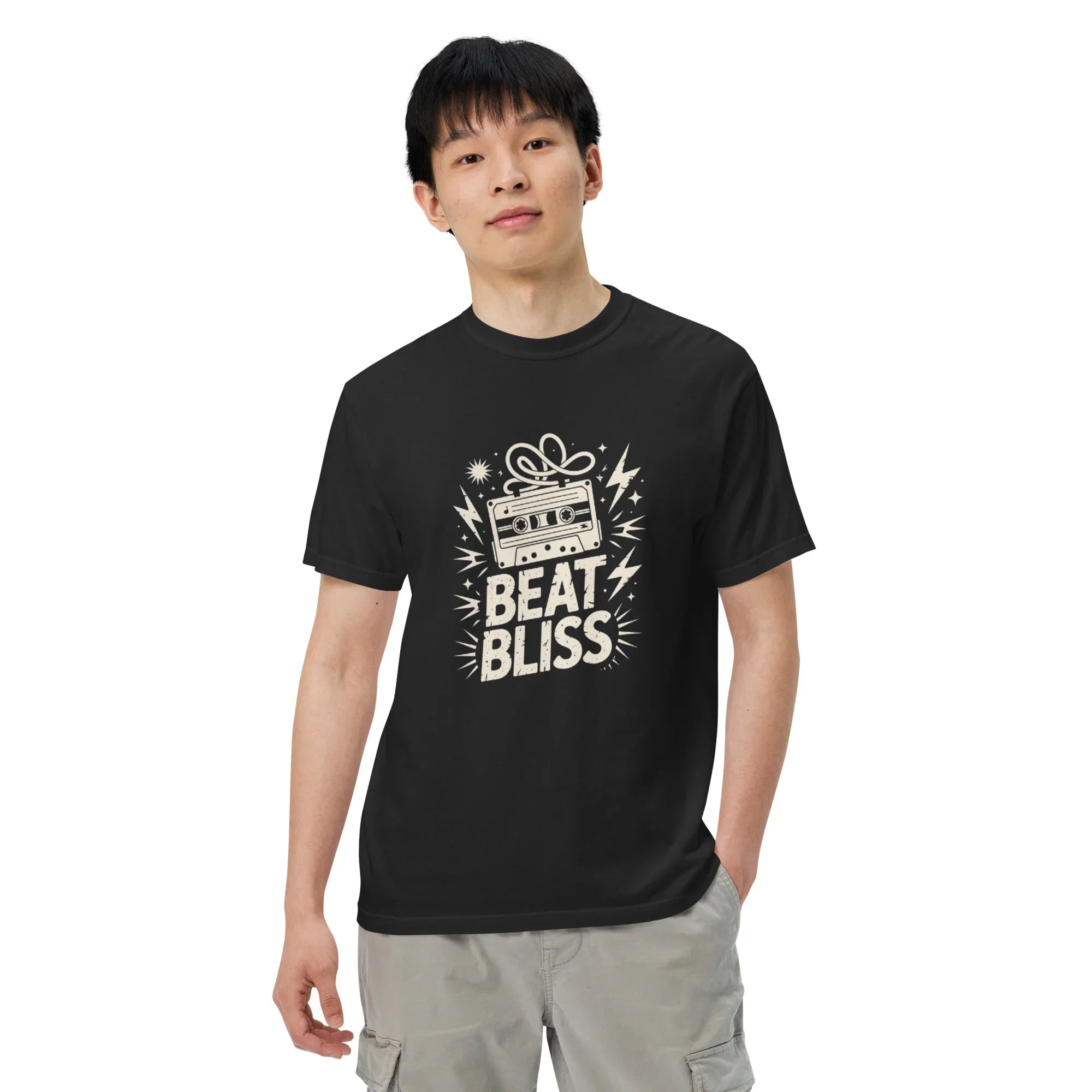 Beat Bliss Cassette Tape Heavyweight Tee - RaZits