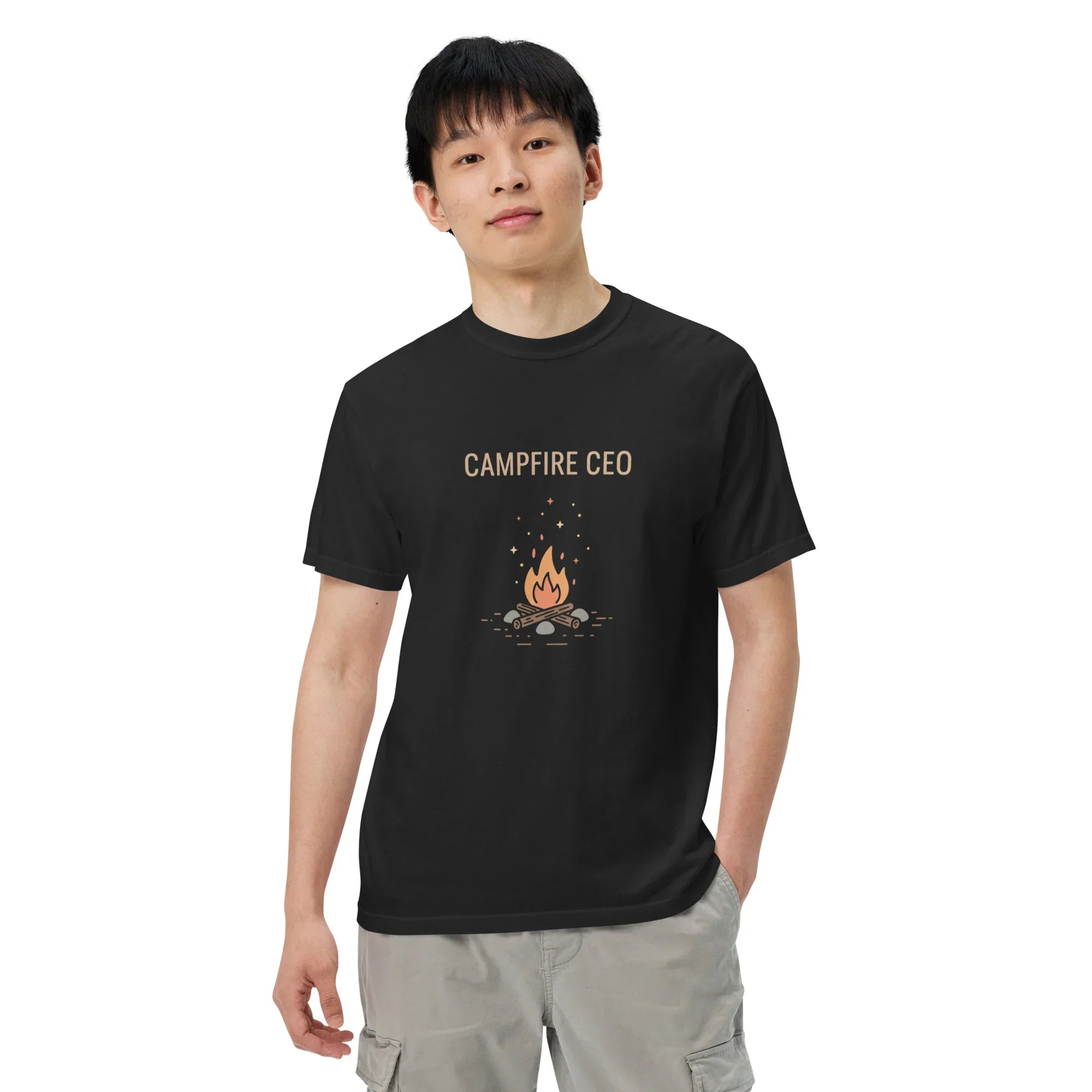 Campfire CEO Tee – Funny Fire Pit Graphic Shirt - RaZits
