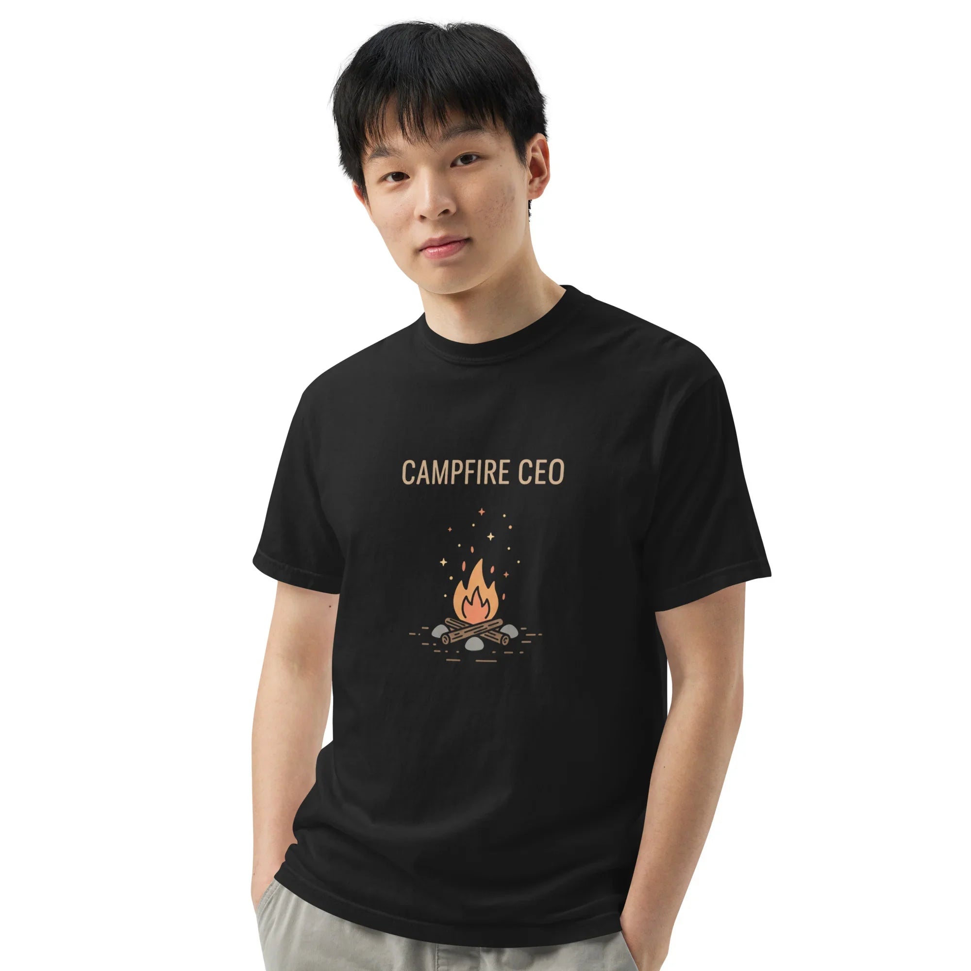 Campfire CEO Tee – Funny Fire Pit Graphic Shirt - RaZits
