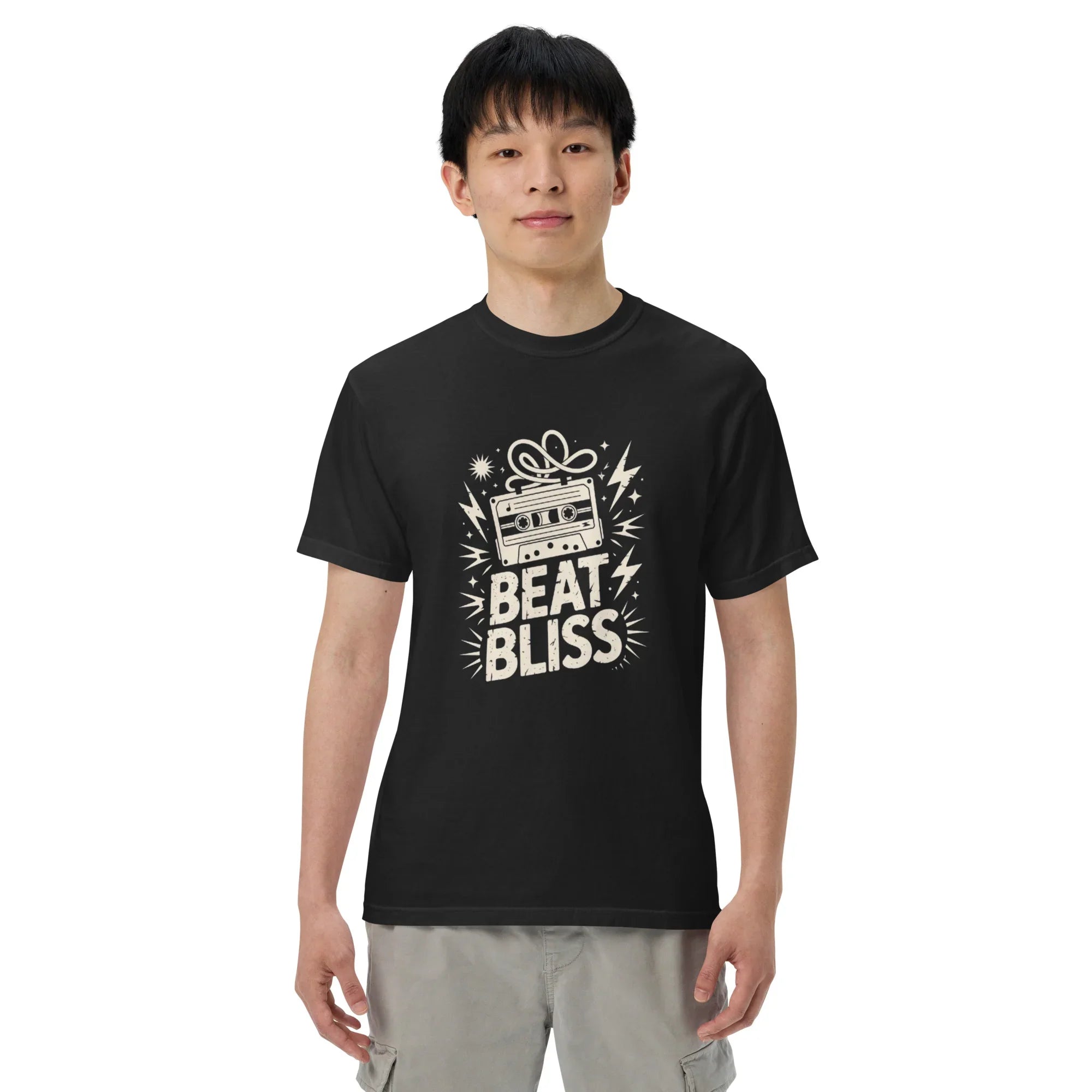 Beat Bliss Cassette Tape Heavyweight Tee - RaZits