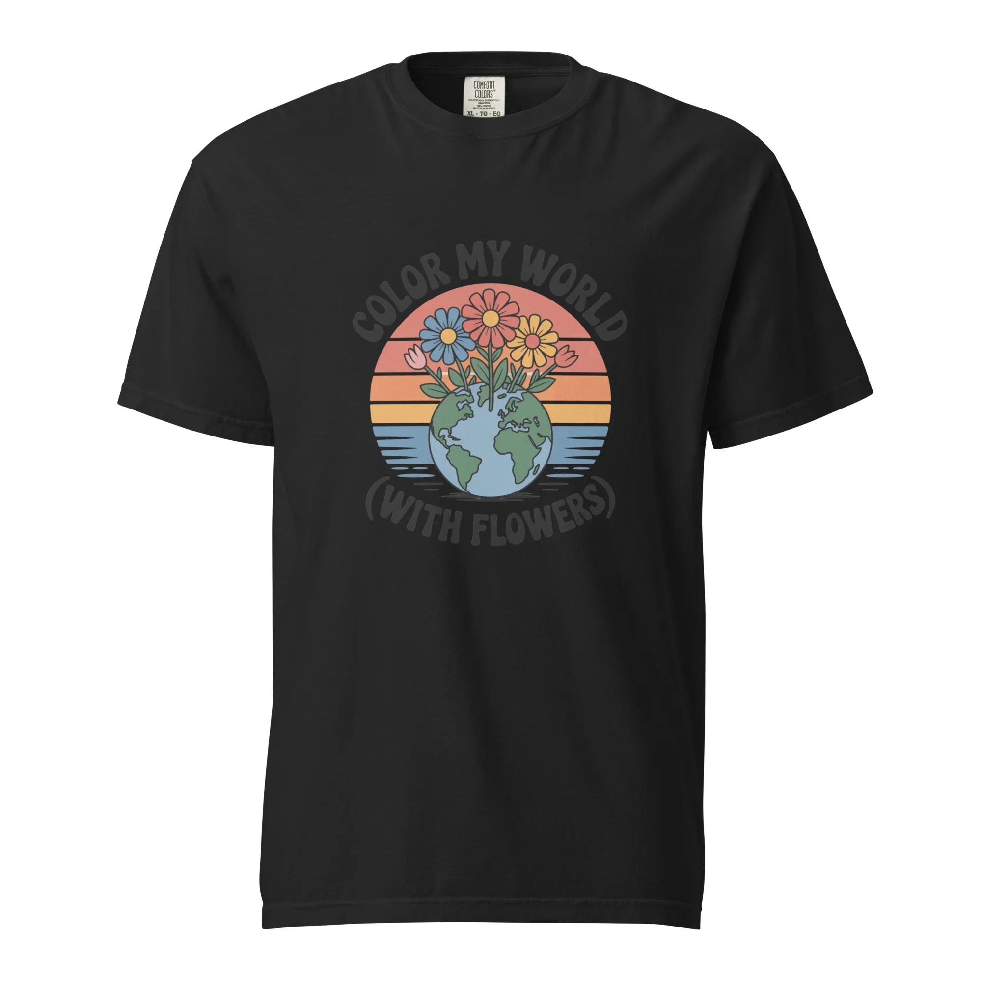 Color My World With Flowers Tee – Earth & Bloom Graphic - RaZits