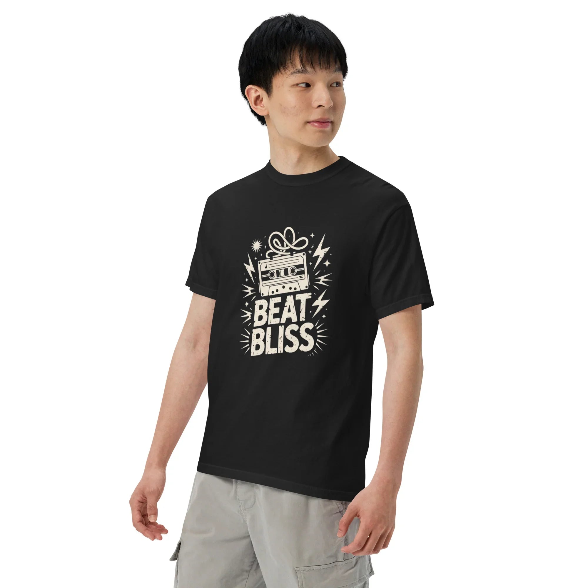 Beat Bliss Cassette Tape Heavyweight Tee - RaZits