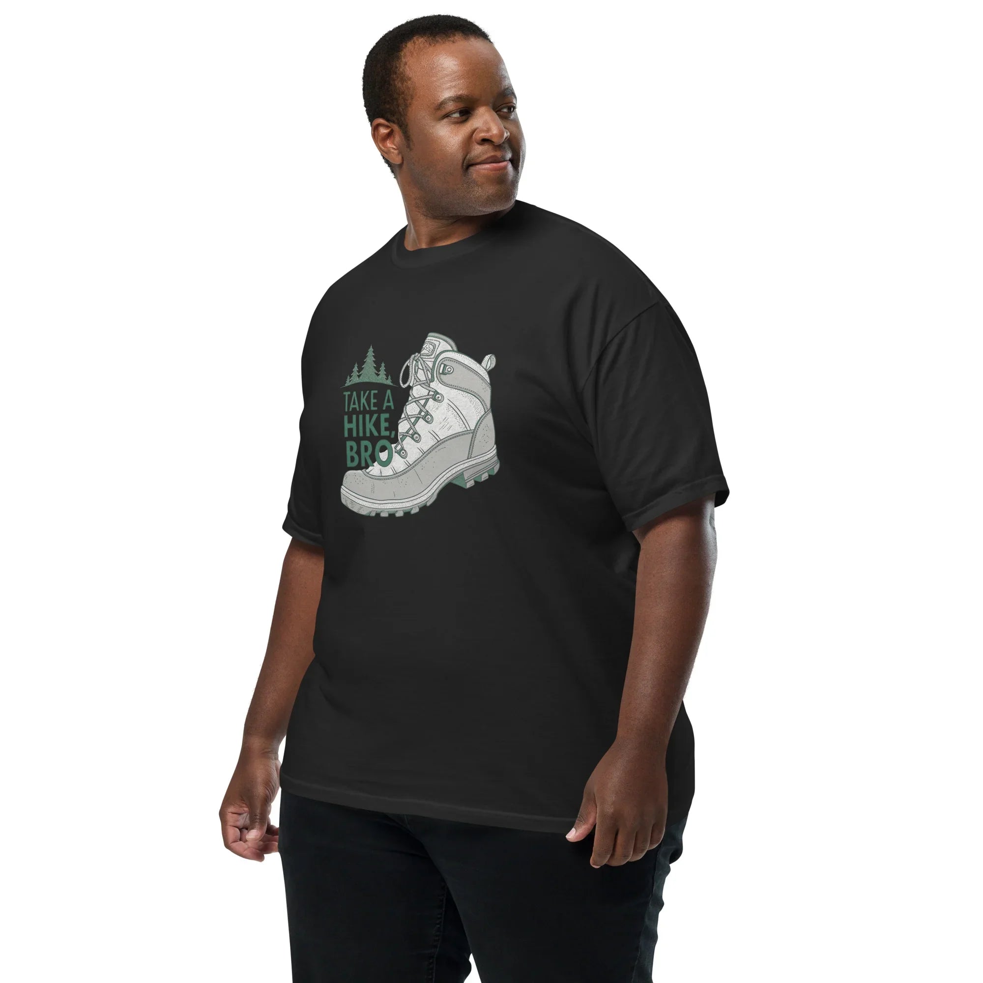 Take A Hike Bro Tee – Bold Hiking Boot Graphic Shirt - RaZits