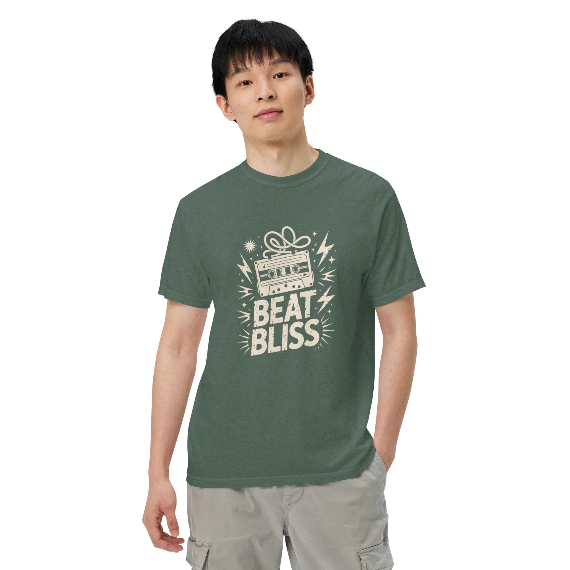 Beat Bliss Cassette Tape Heavyweight Tee - RaZits