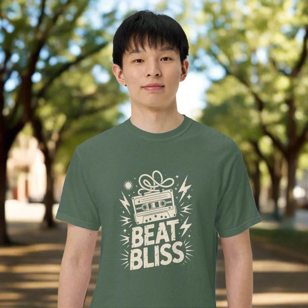 Beat Bliss Cassette Tape Heavyweight Tee - RaZits