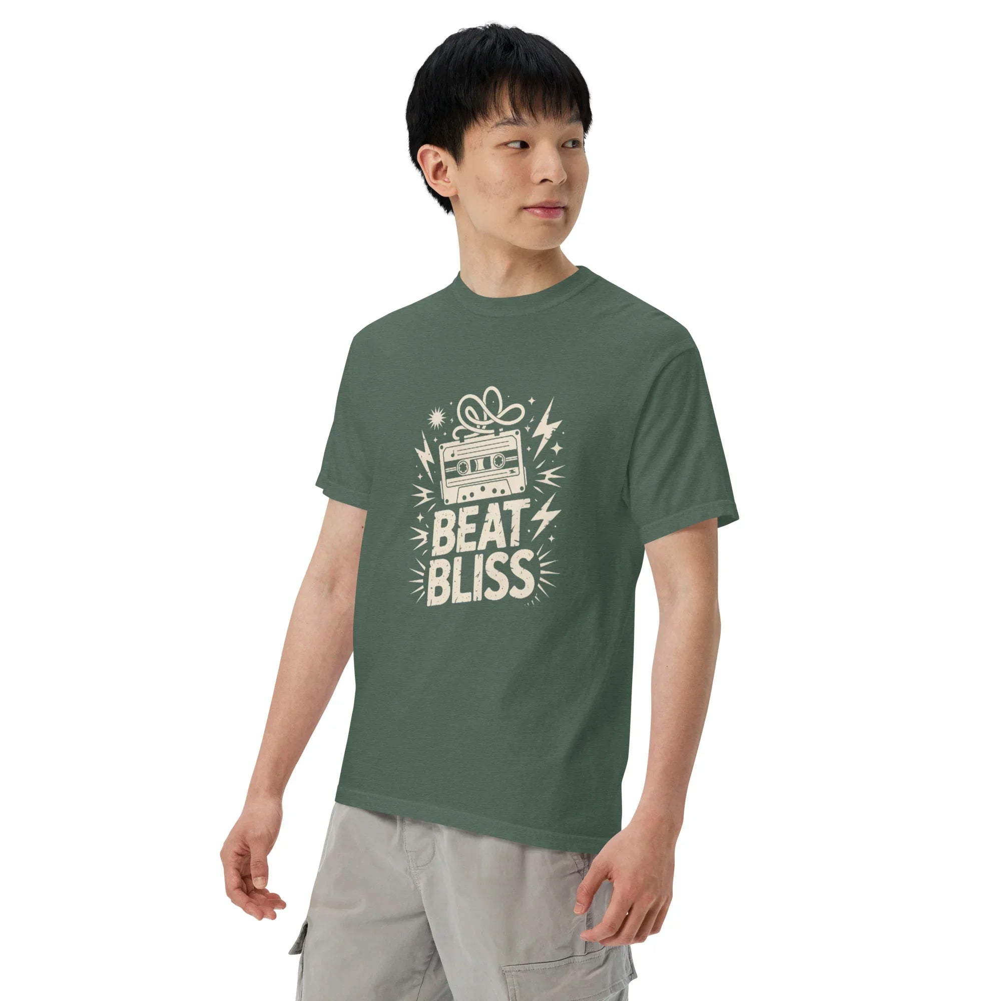 Beat Bliss Cassette Tape Heavyweight Tee - RaZits