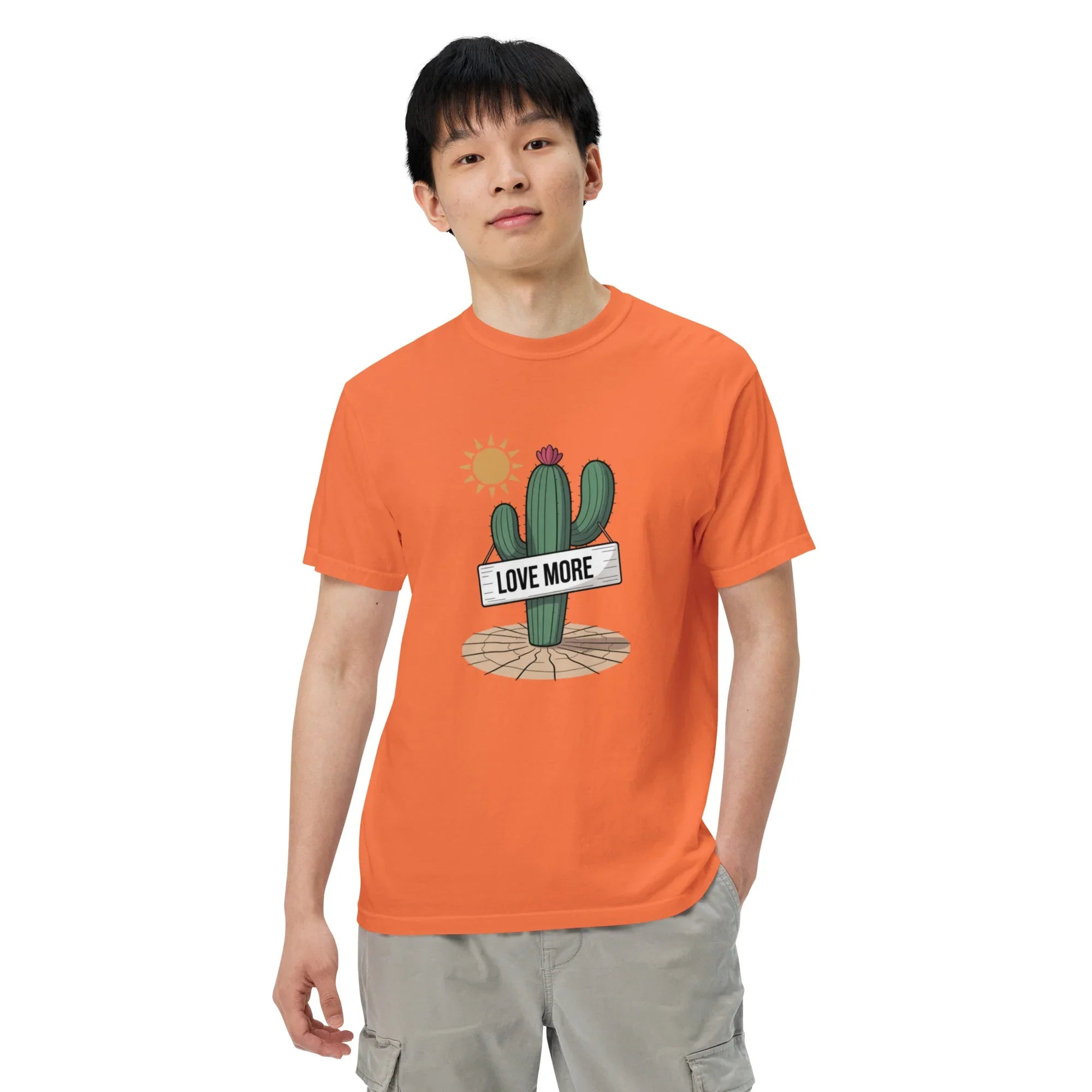 Love More Cactus Tee – Desert Signboard Illustration Tee - RaZits