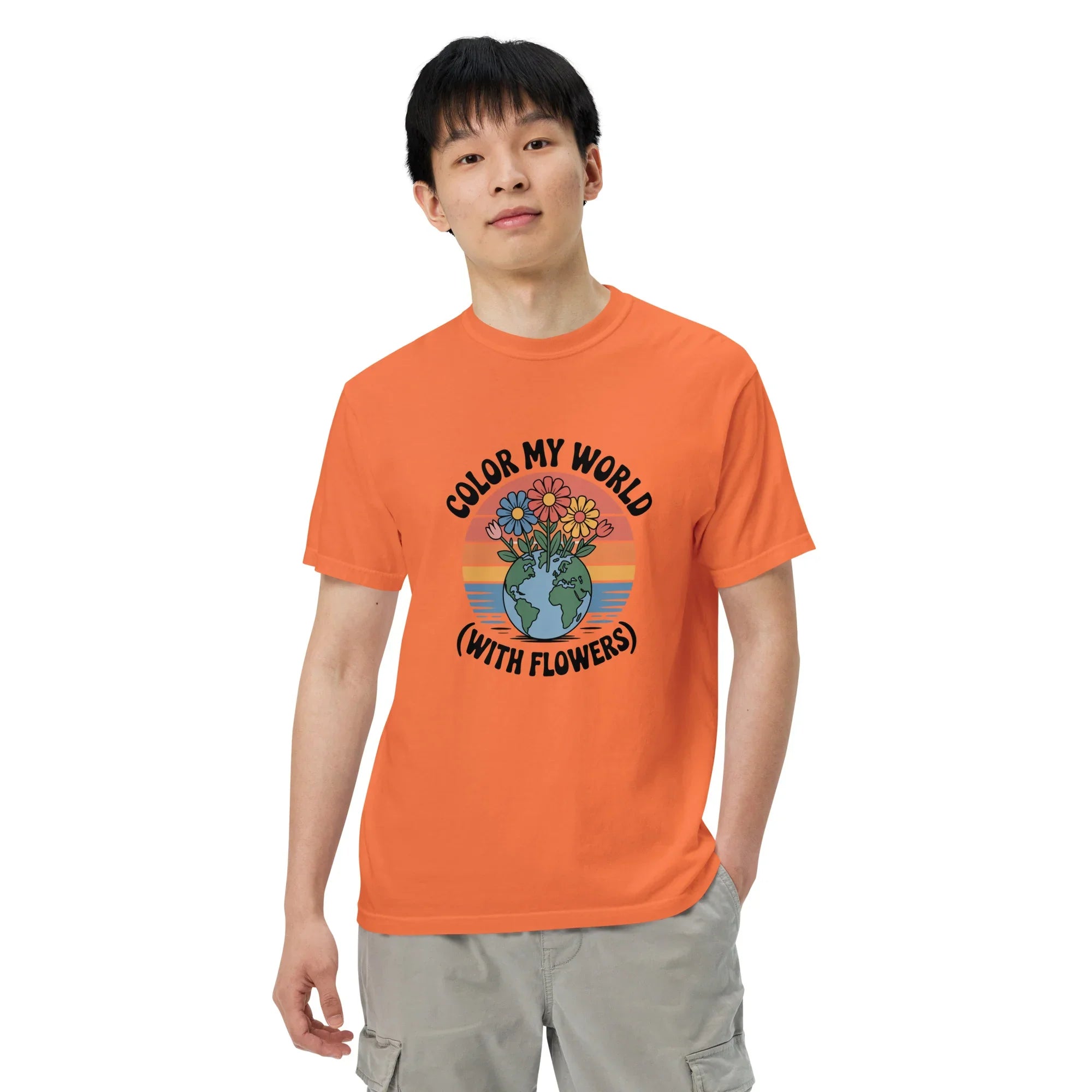 Color My World With Flowers Tee – Earth & Bloom Graphic - RaZits